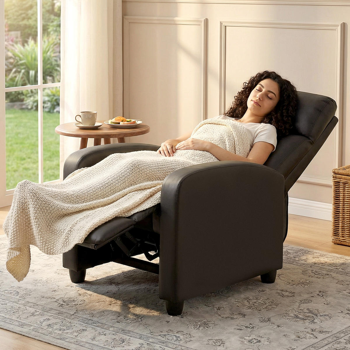 MASSAGESESSEL DE-06441 mit 150° neigbar, 2 Massagepunkte Braun - Braun, Metall (88/98/68cm) - ComfortXL