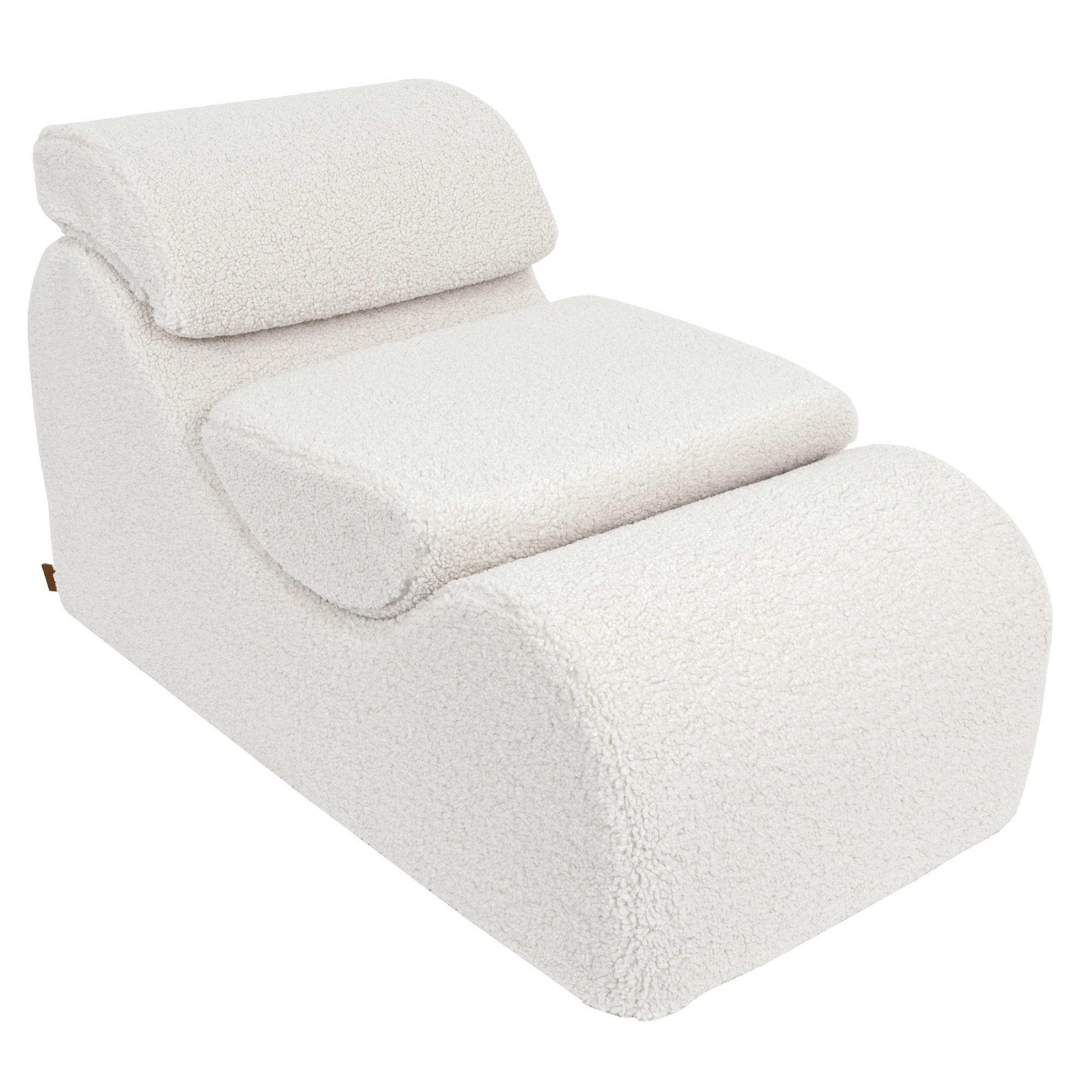 WELLENLIEGE aus Schaumstoff für Kinder, Bearly, Cremig - Creme, Textil (60/55/120cm) - MeowBaby