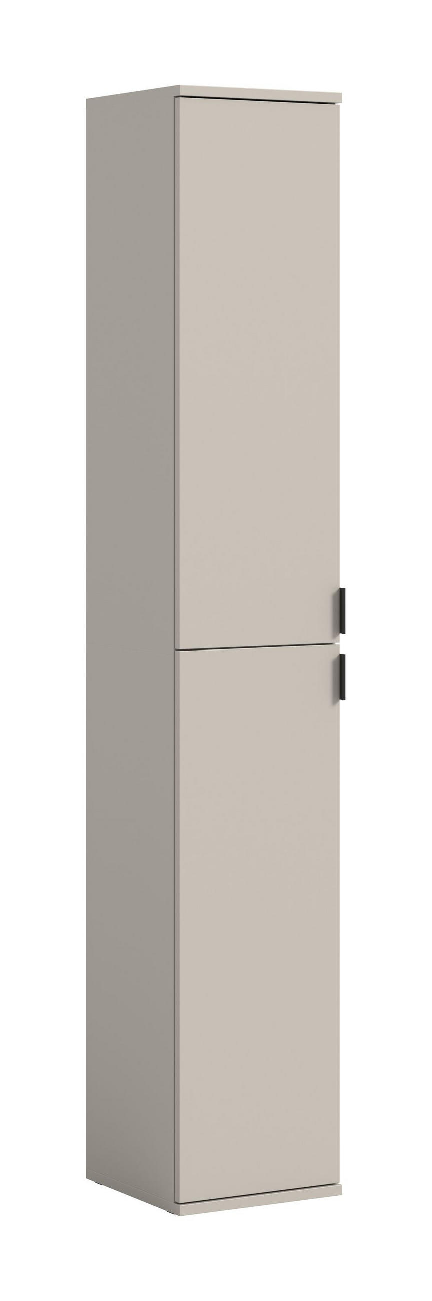 HOCHSCHRANK Projekt X Kaschmir 30/34/193 cm - Beige, Holzwerkstoff (30/193/34cm) - Xonox