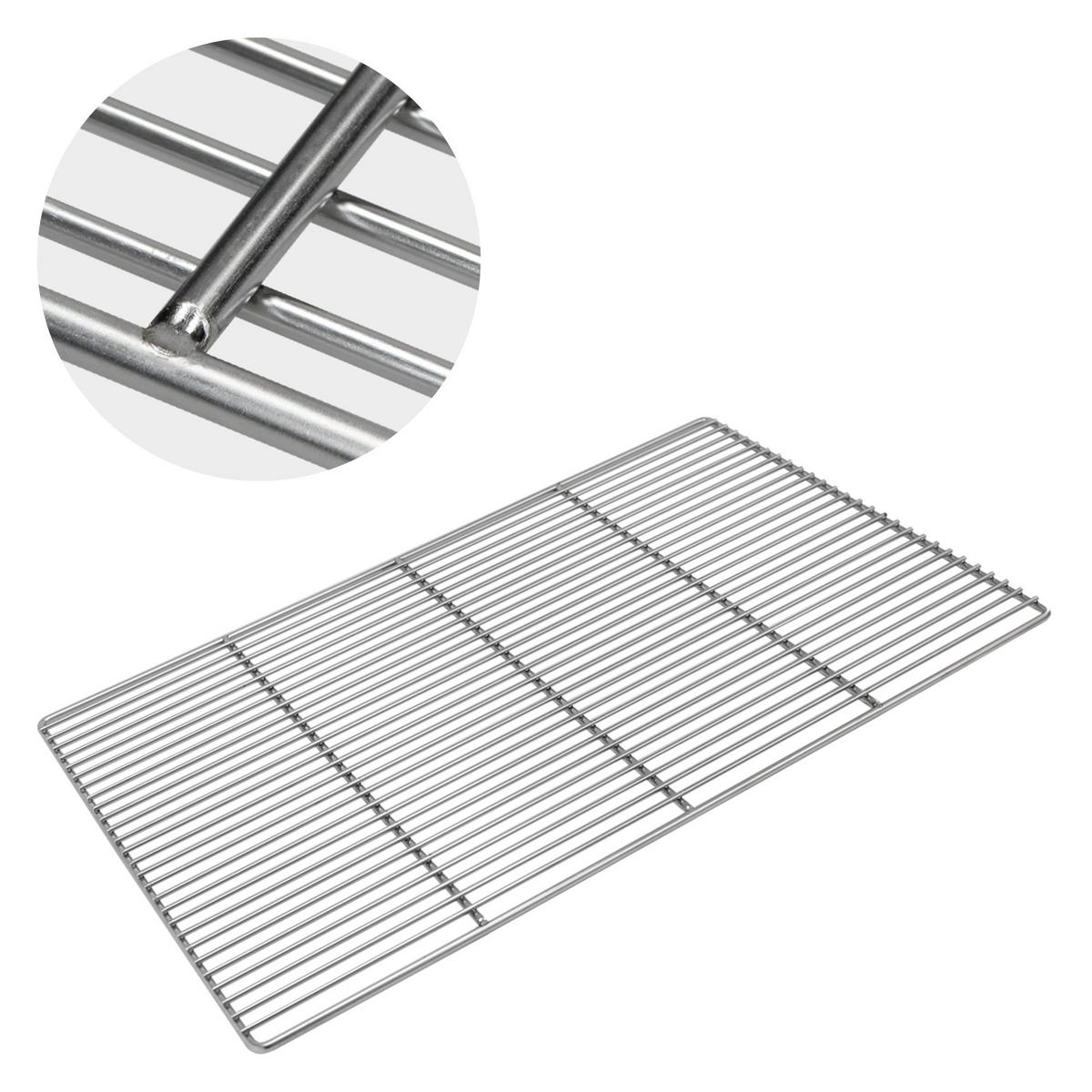 GRILLROST - Silberfarben, Metall (40/60cm) - BBQ Boss