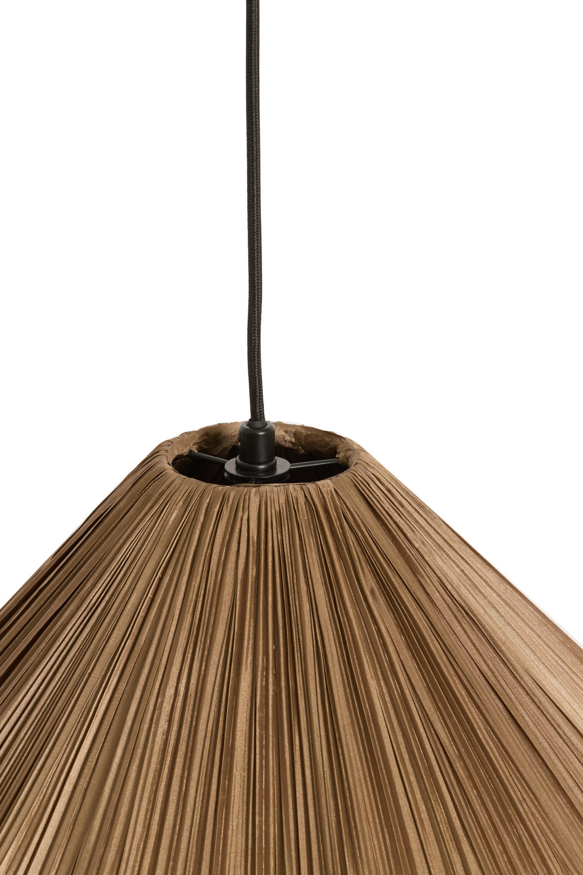 HÄNGELAMPE - Bronze - 36/36/44 cm - Messingfarben, Textil (36/36/44cm) - Light & Living