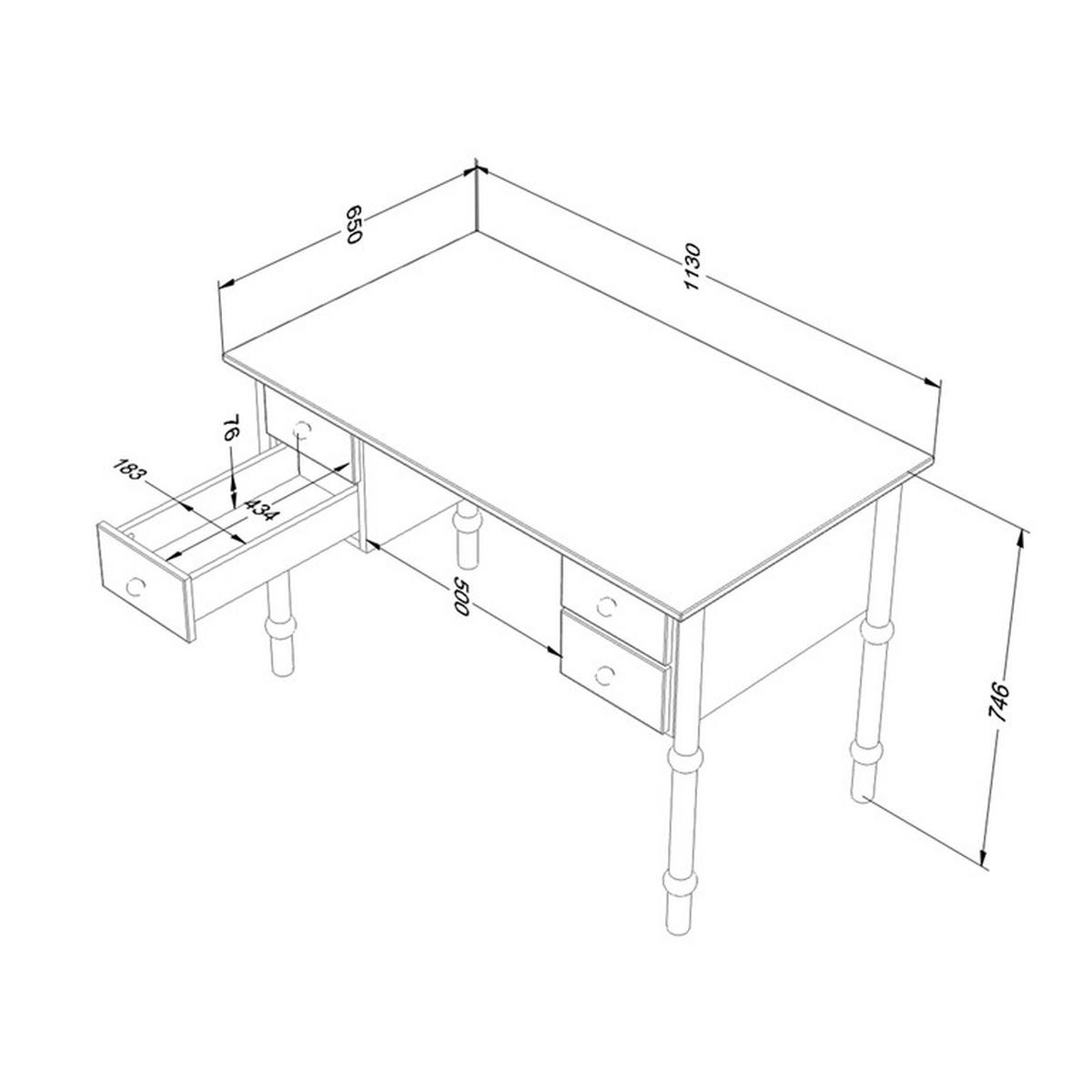 PSACÍ STŮL Babushka Rose - růžová, kompozitní dřevo (65/113/75cm) - Petits-meubles