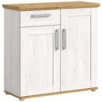 KOMMODE Verona in Sibiu Lärche Nachbildung und Artisan Eiche Nachbildung B/H/T: 95x92x39 cm - Lärchefarben, Holzwerkstoff (90/88/37cm) - Homes & Jones
