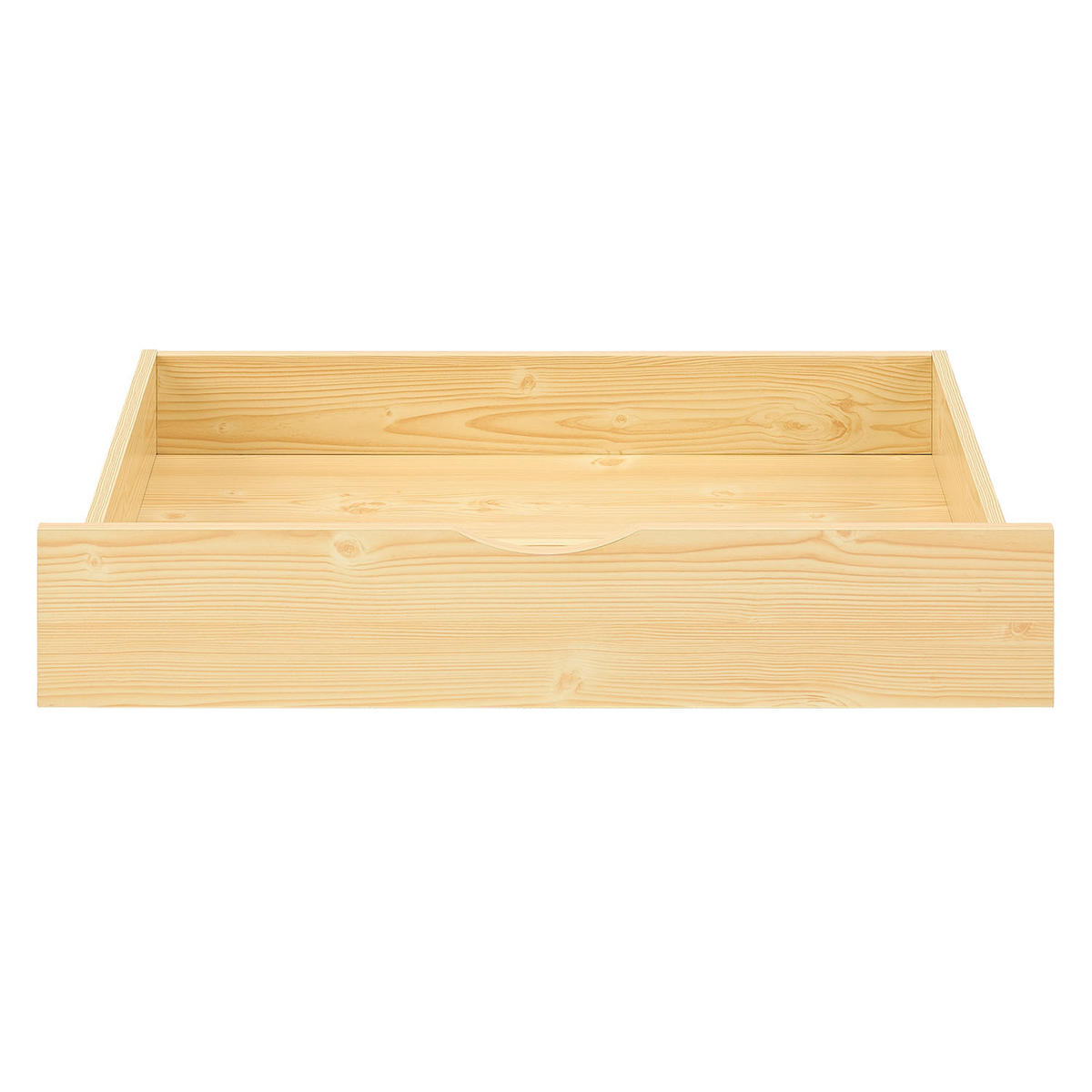 BETTSCHUBKASTEN 2 er Set Natur 83 x 63 - Braun, Holz - Homestyle4u