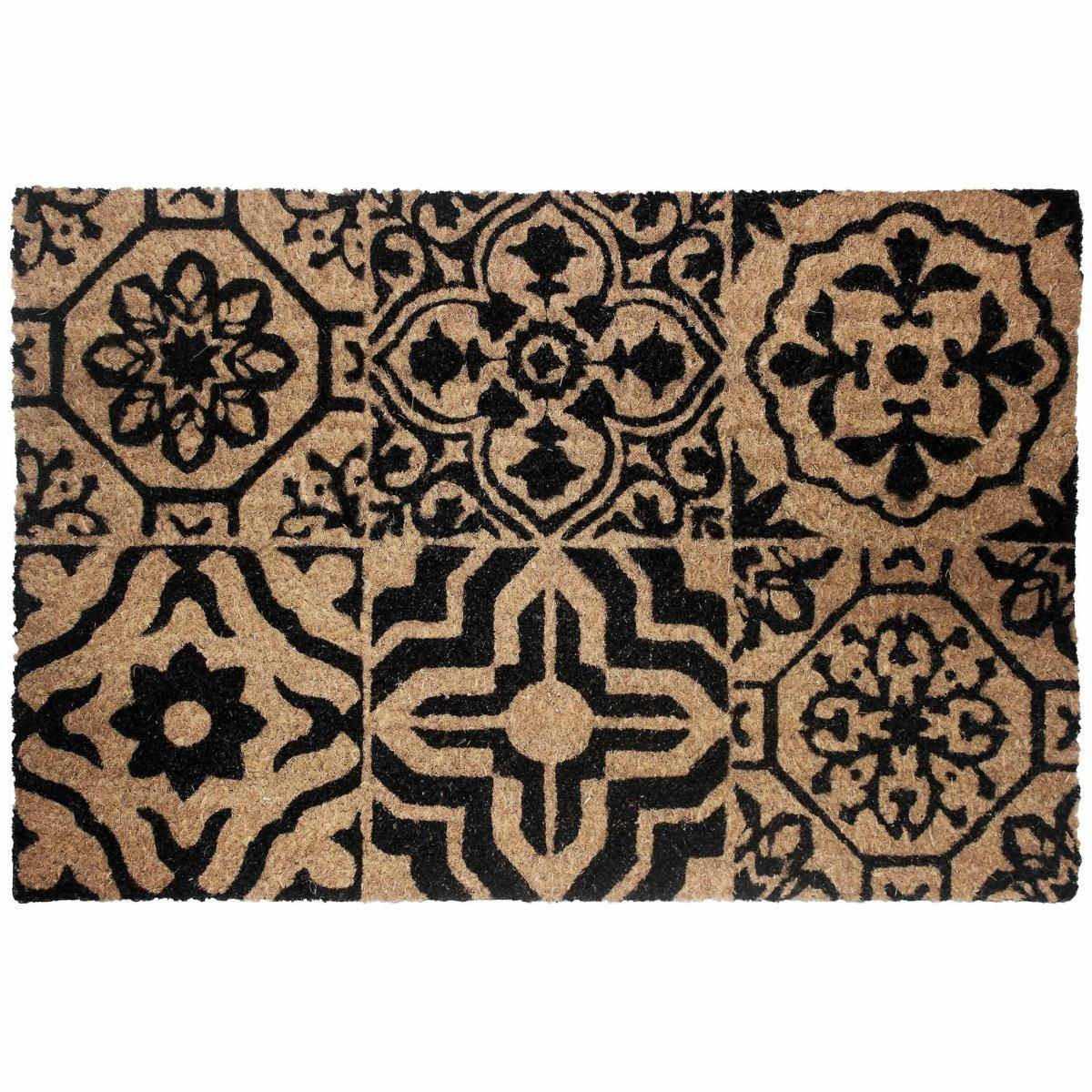 FUSSMATTE 40/60 cm Braun, Schwarz - Braun, Naturmaterialien/Kunststoff (40/60cm) - Douceur d´intérieur