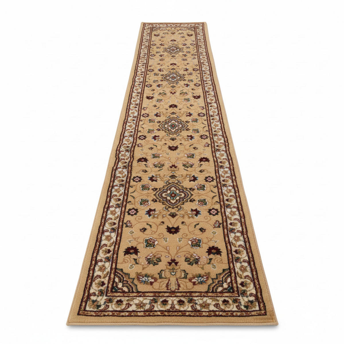 TEPPICH Traditionell-Floral-Design GLAZERT, Braun 60x230 cm - Braun, Textil (60/230cm) - KADIMA DESIGN