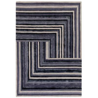 TEPPICH Moderner aus Wolle für Wohn- und Schlafzimmer NETO Blau 200 x 300 cm - Blau, Naturmaterialien (200/300cm) - Novatrend
