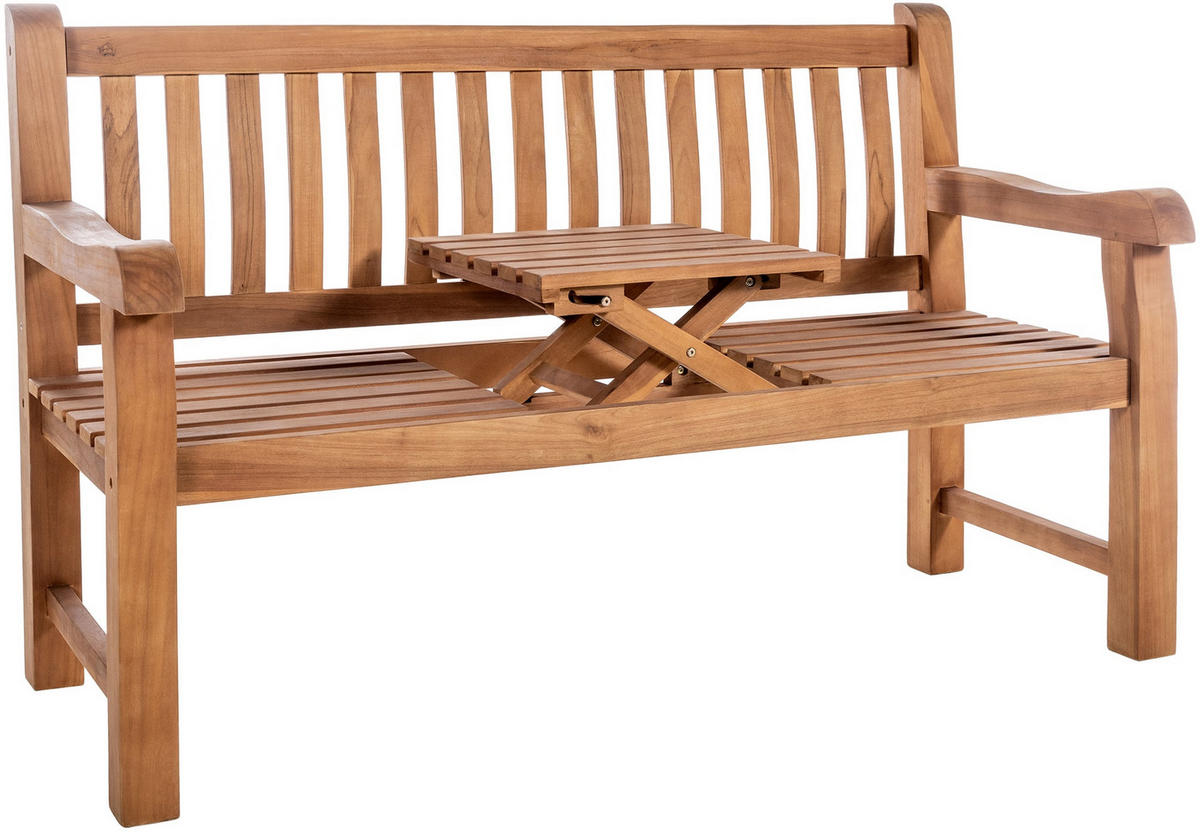 GARTENBANK 150/61 cm Holz teak - Teakfarben, Holz (150/93/61cm) - CLP