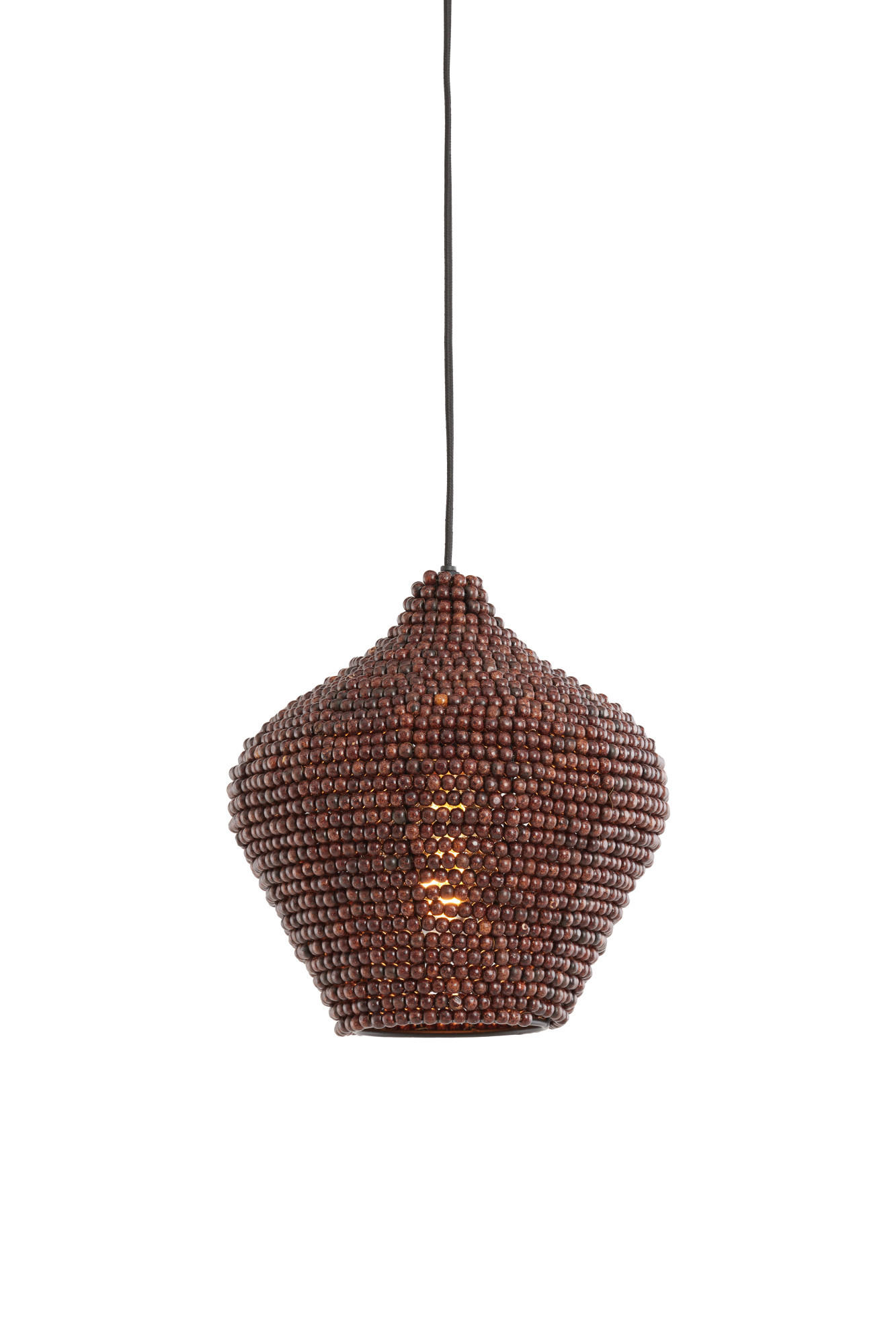 HÄNGELAMPE Kalenga Braun Ø28/30 cm - Dunkelbraun, Metall (28/28/30cm) - Light & Living