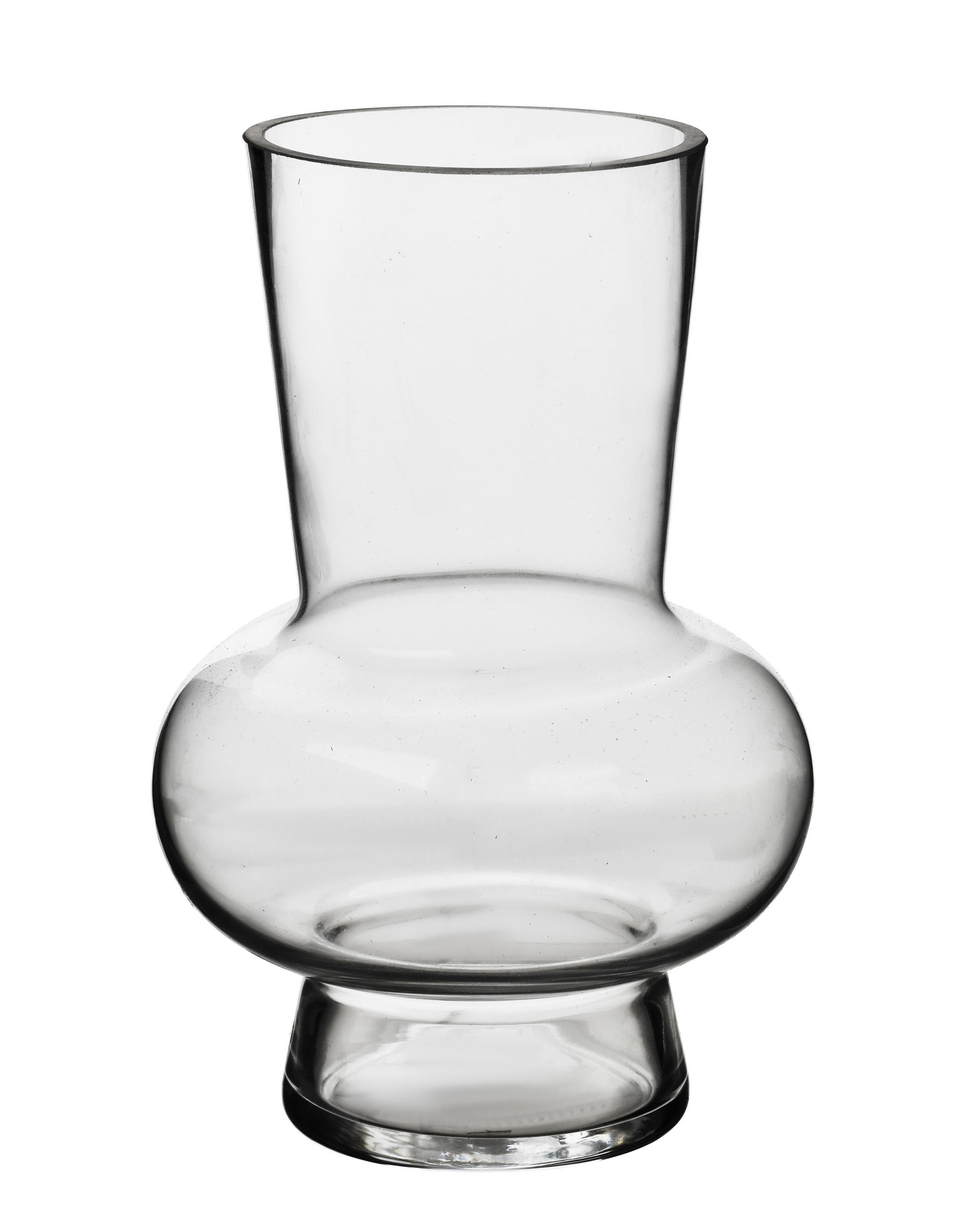 VASE Serenite Transparent 10/15/23cm Glas - Transparent, Glas (23cm) - Mondex