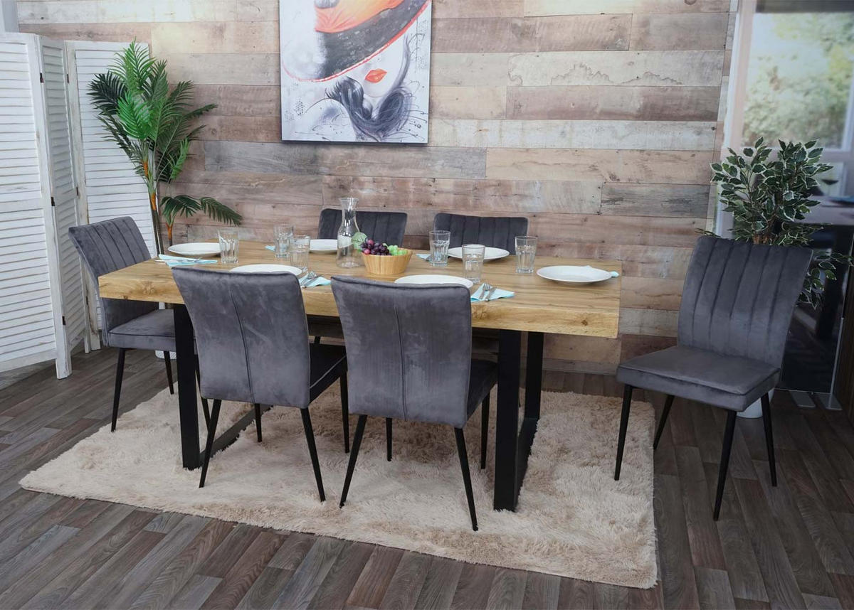 ESSZIMMERSTUHL Grau 2er-Set - Grau, Textil (50/88/64cm) - MCW