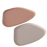 TABLETT Soofty 2er-Set - Rosa, Metall (1cm) - Boltze Home