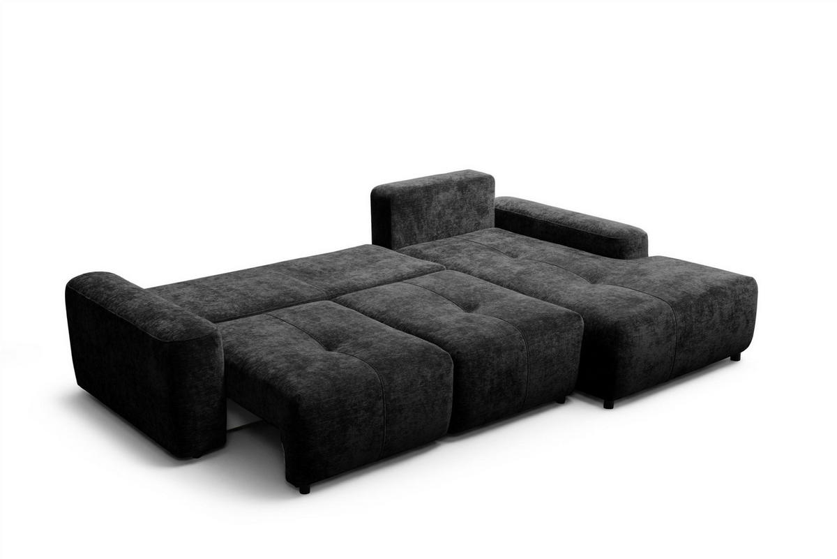 ECKSOFA Argos In Vibe - Schwarz, Holzwerkstoff/Textil (267/170cm) - Fun Möbel