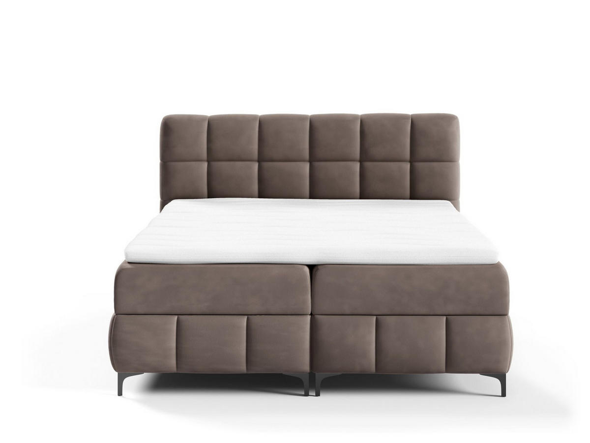 BOXBETT Sophie In Salvador - Mokka, Holzwerkstoff/Textil (120/200cm) - Fun Möbel