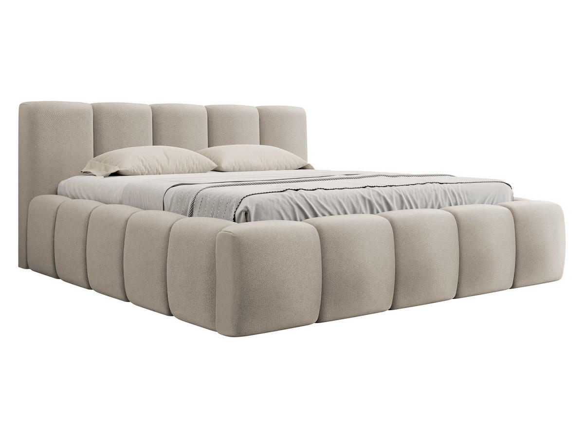 POLSTERBETT Kevson - Beige, Holzwerkstoff/Textil (180/200cm) - MIRJAN24