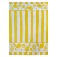 STRANDTUCH Velours-Jacquard Limona 140x180 400 g/m2 Gelb - Gelb, Textil (140/180cm) - LE COMPTOIR DE LA PLAGE