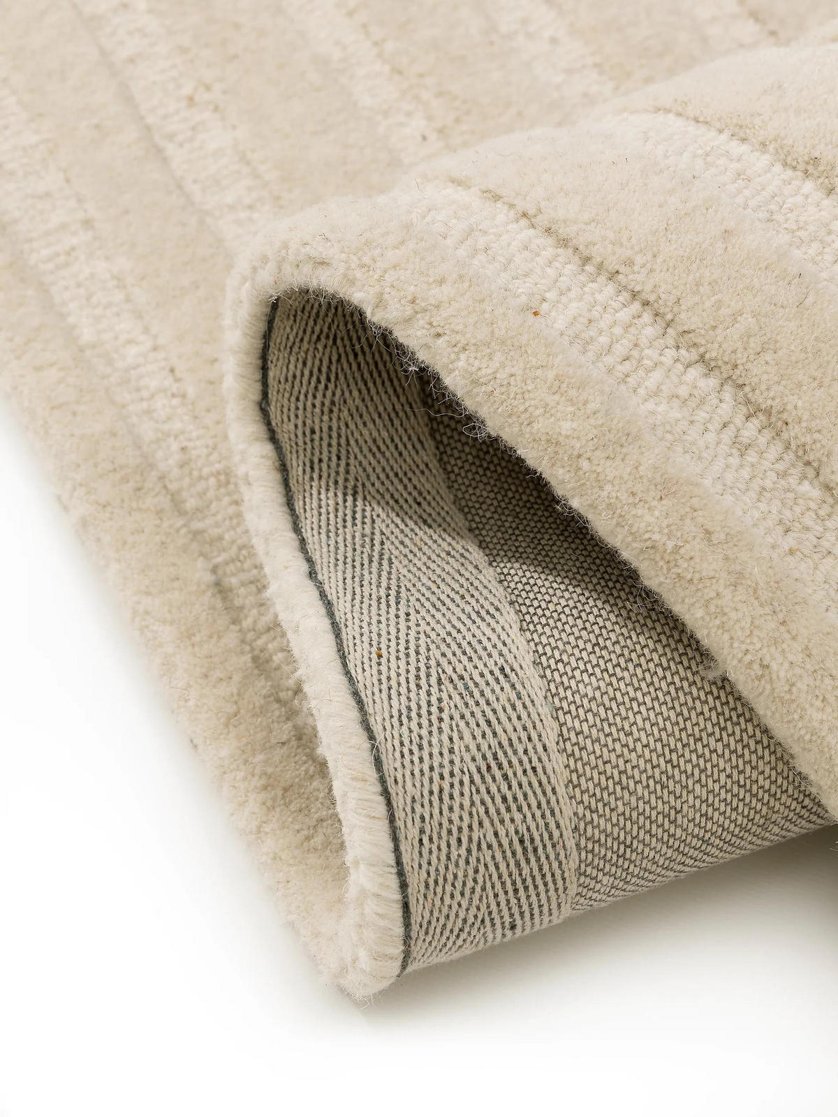 VOLNENA preproga Yanis Slonokoščena/Zelena 160x230 cm - krem, tekstil/naravni materiali (160/230cm) - benuta Pure