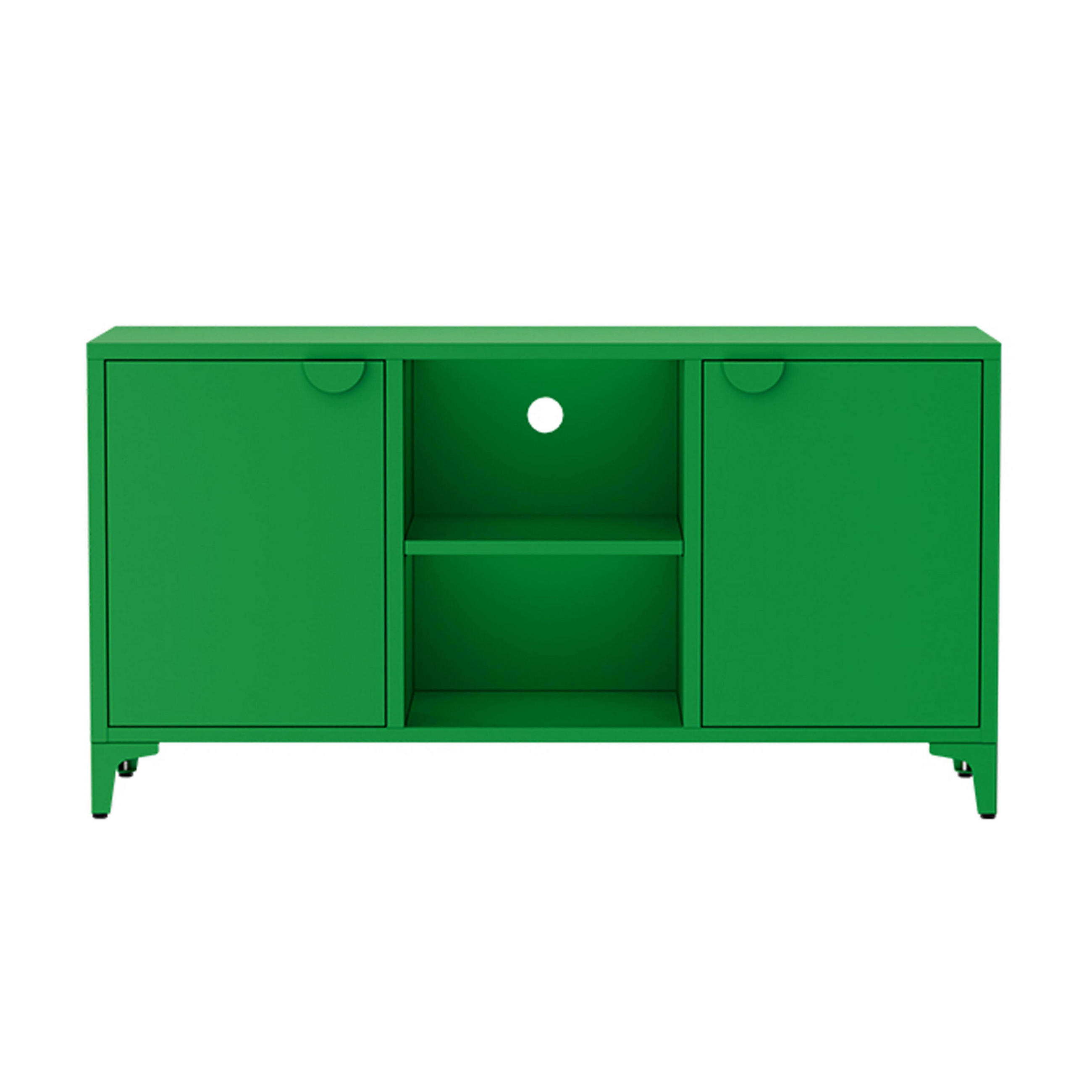 SIDEBOARD 120 cm, Grün - Grün, Metall (40/63/120cm) - Oviala