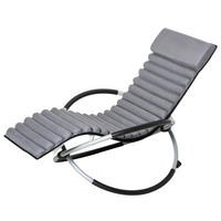 SCHAUKELSTUHL 2 in 1 ergonomisch schwarz - Schwarz, Metall (145/86/74cm) - LEBENLANG