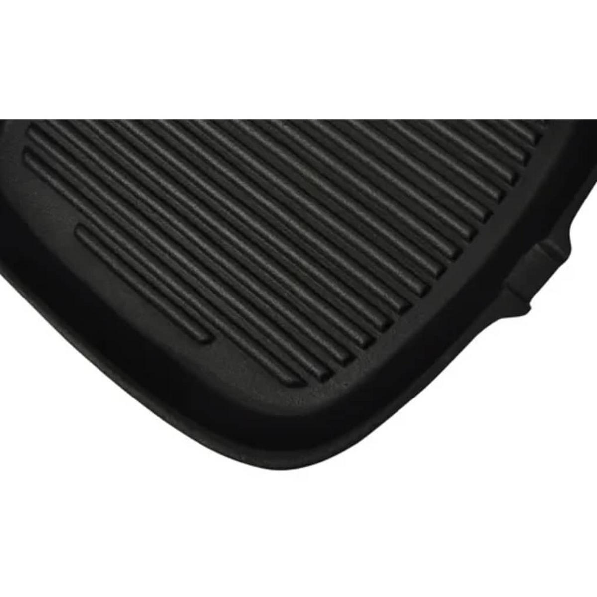 GRILLPFANNE Gusseisen 24/23 Cm - Schwarz, Metall (1cm) - vidaXL