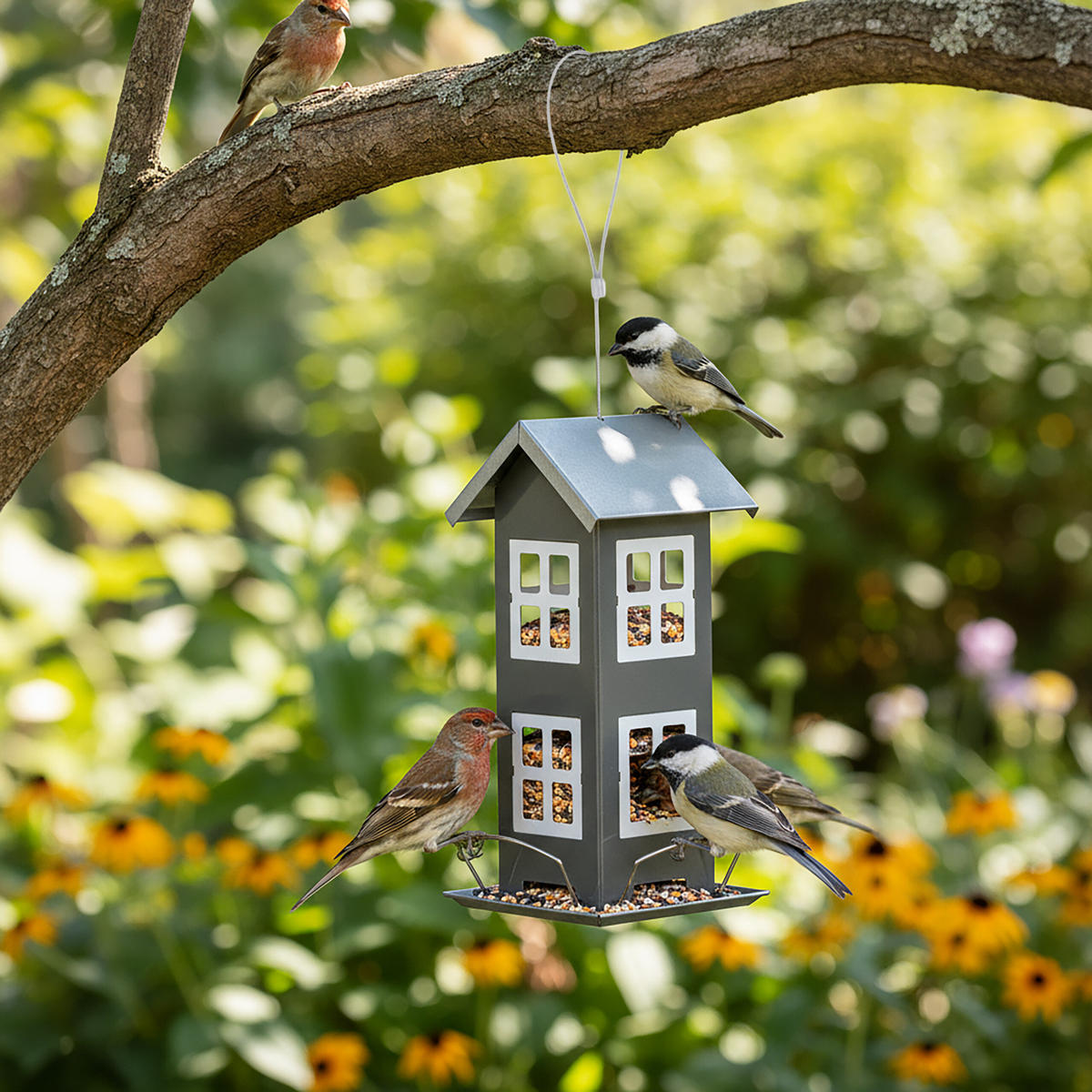 VOGELHAUS - Grün, Metall (12/26/12cm) - Relaxdays