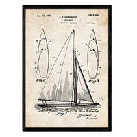 POSTER Segelboot Patent A3 Rahmenlos - Klar, Papier (29.7/5/42cm) - Nacnic