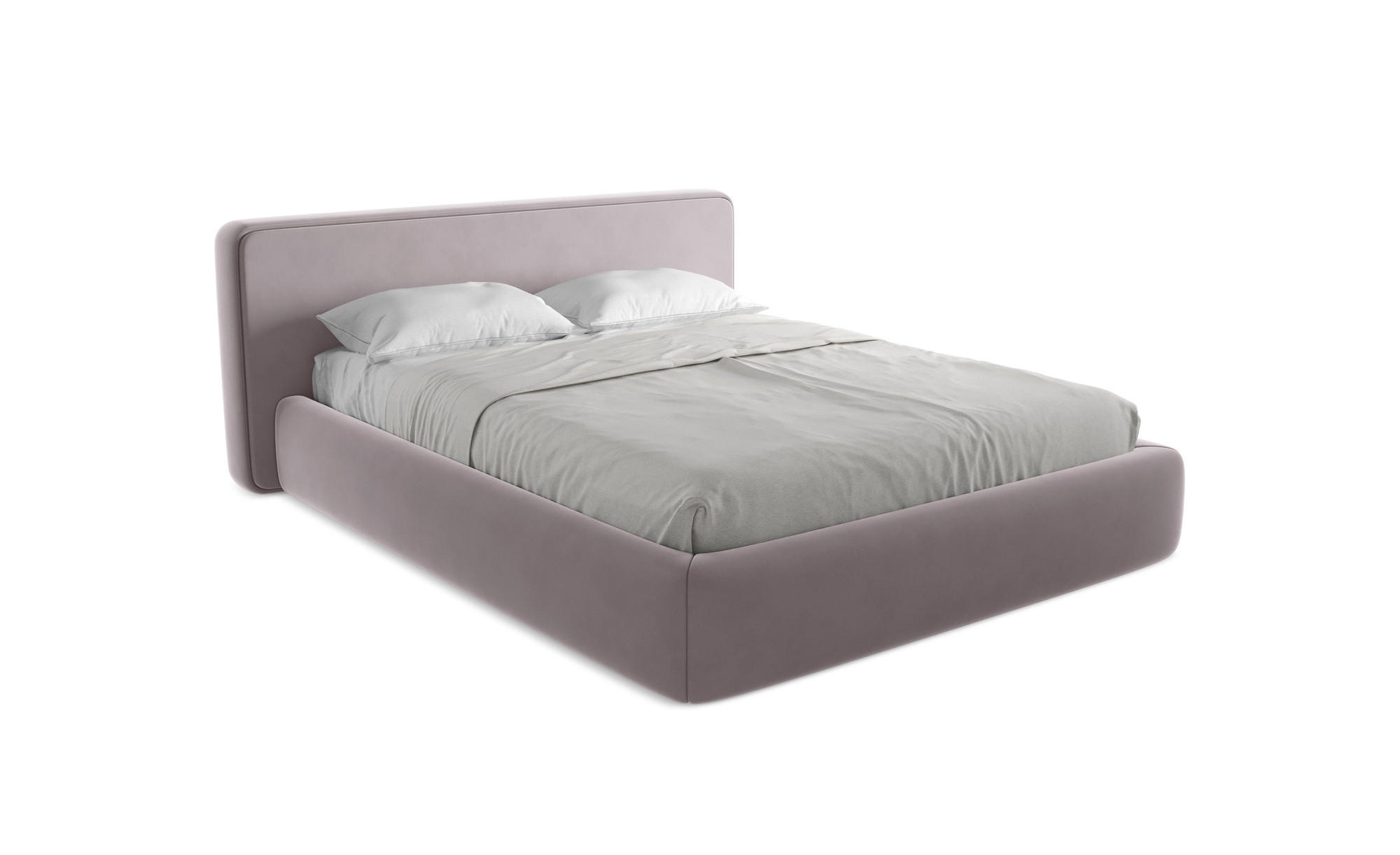 POLSTERBETT mit Bettkasten und Lattenrost 200x225 Violett - Lila/Flieder, Kunststoff/Textil (160/200cm) - Makamii