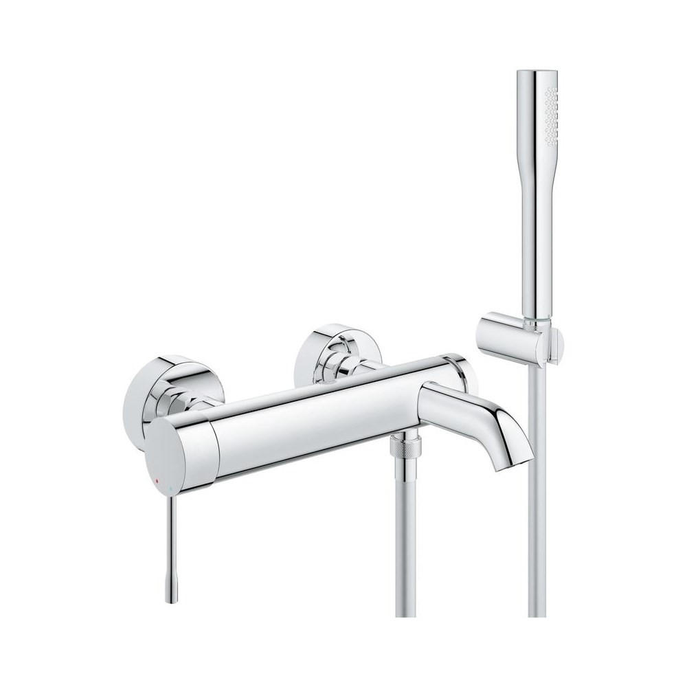 BADEWANNENARMATUREN Silber 3.5/29.8/150 cm 33628001 - Silberfarben, Metall (29.8/150/3.5cm) - Grohe