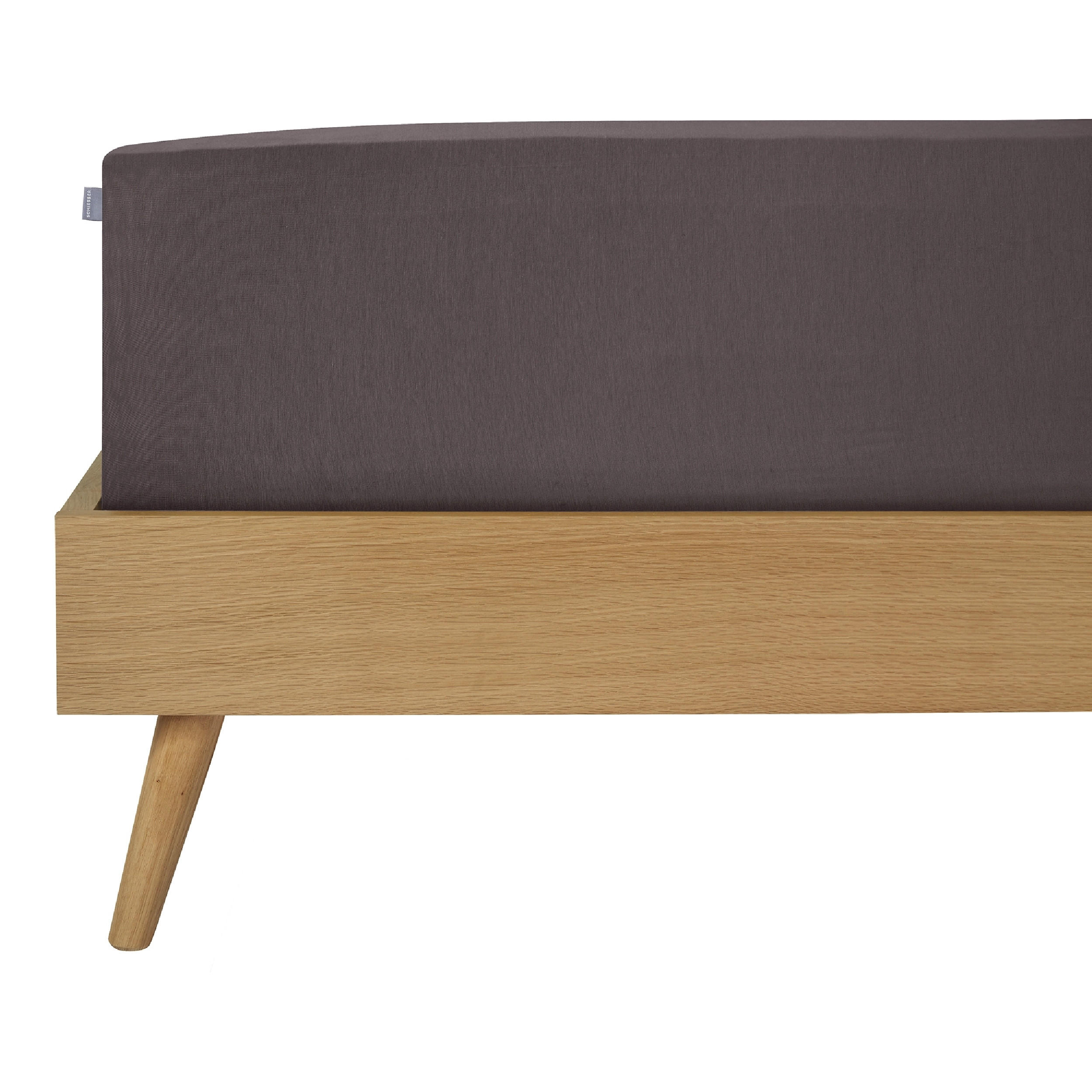Schiesser Spannbettlaken Dunkelgrau 100x200 cm