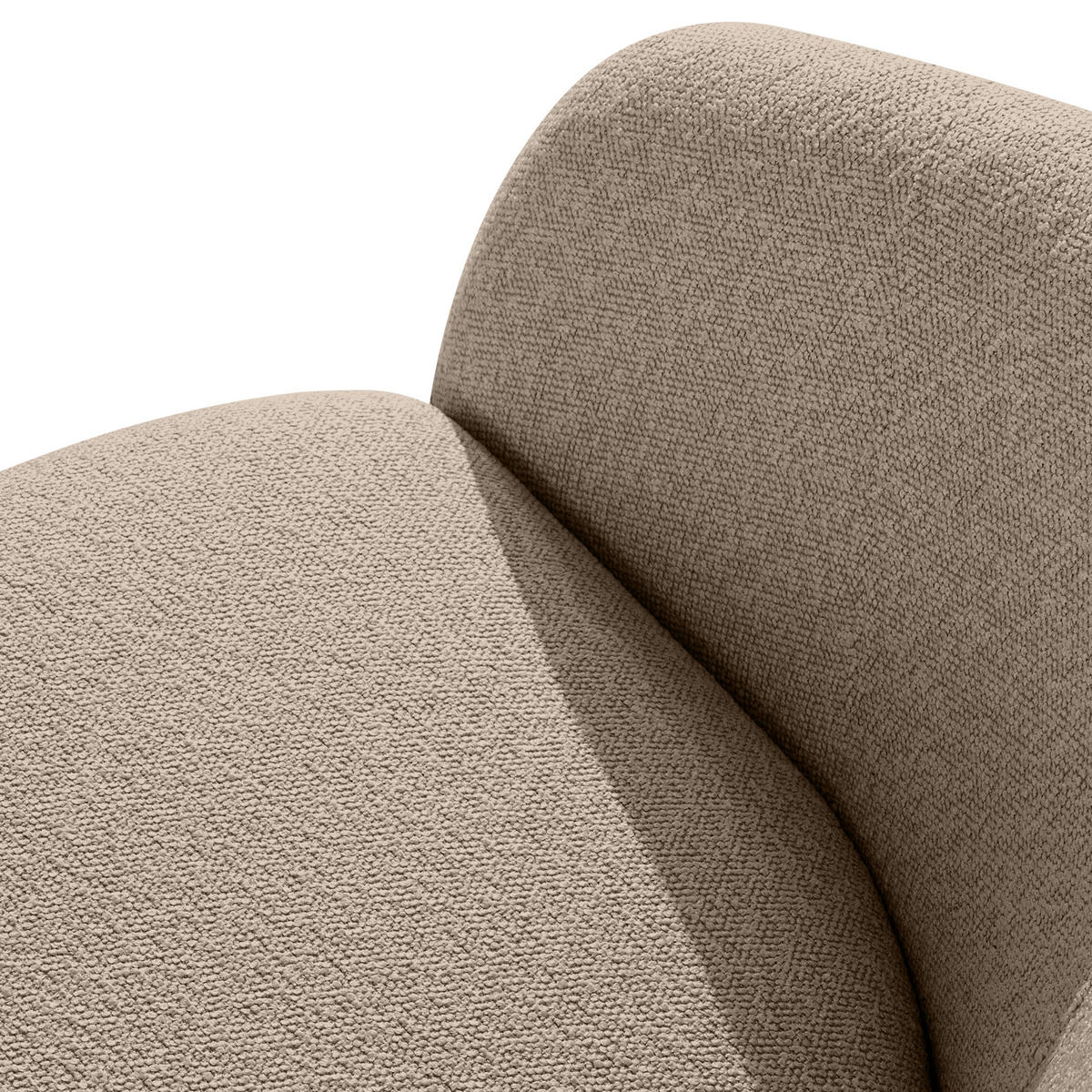 GARTENSOFA SOLIS - Hellbraun, Textil/Metall (118/76/66cm) - KONSIMO®