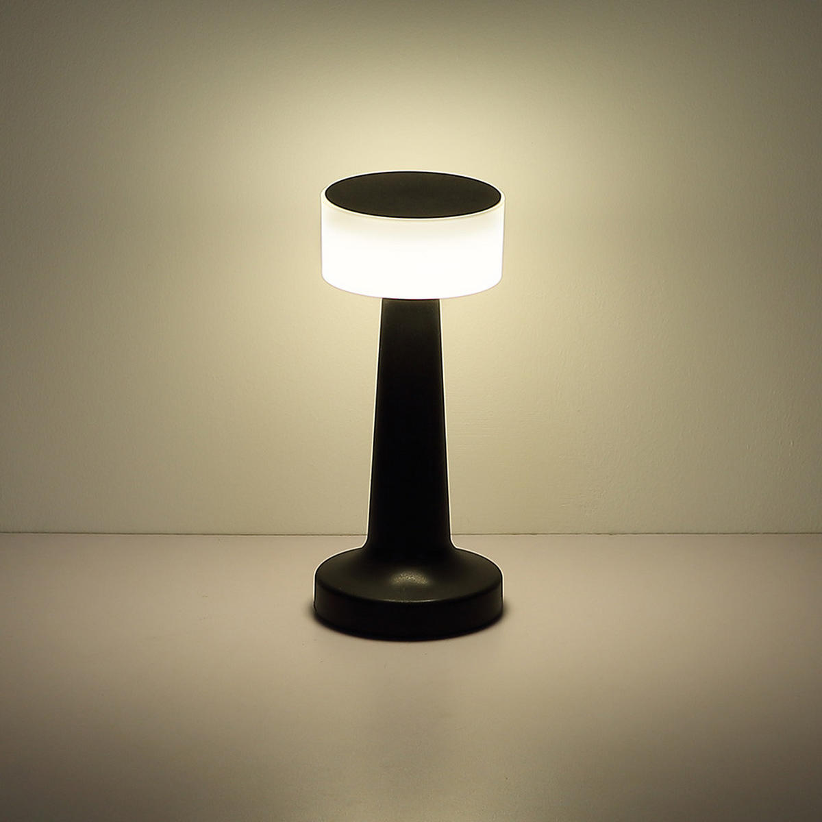 LED TISCHLEUCHTE ANGELIKA Schwarz 2er Set - Schwarz, Kunststoff (9.5/9.5/21.5cm) - Globo Lighting