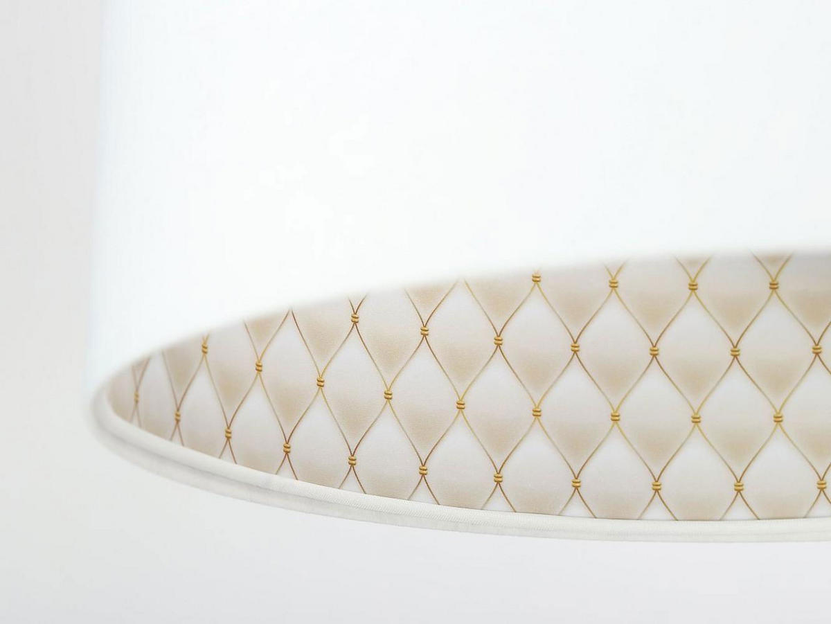 HÄNGELEUCHTE Weiß 30/20 cm - Beige/Weiß, Kunststoff (30/0.45/20cm) - ONZENO