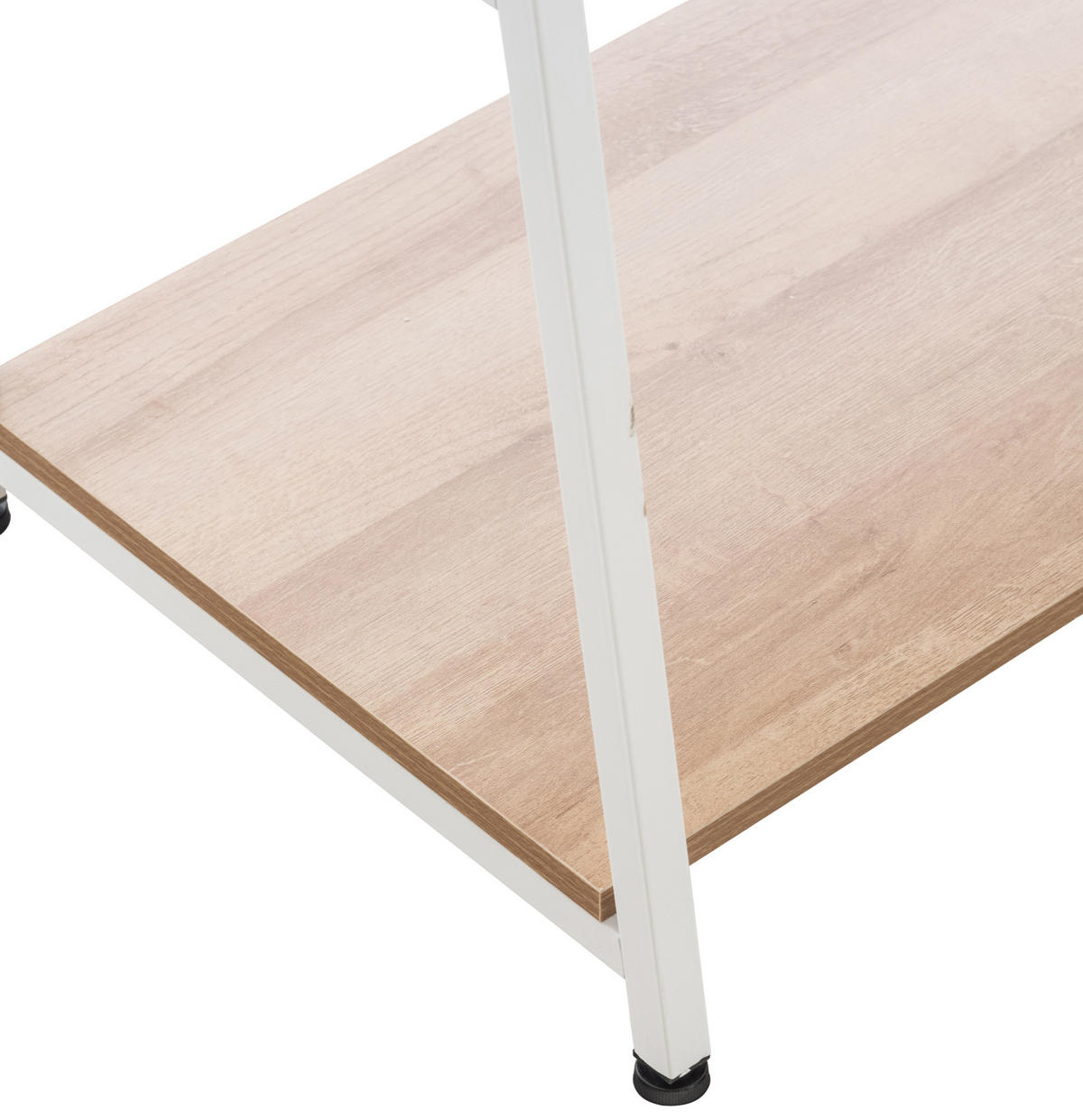 KLEIDERSTÄNDER M-edelstahl-Holz - Eukalyptusholzfarben/Weiß, Holz/Metall (80/167/44cm) - CLP