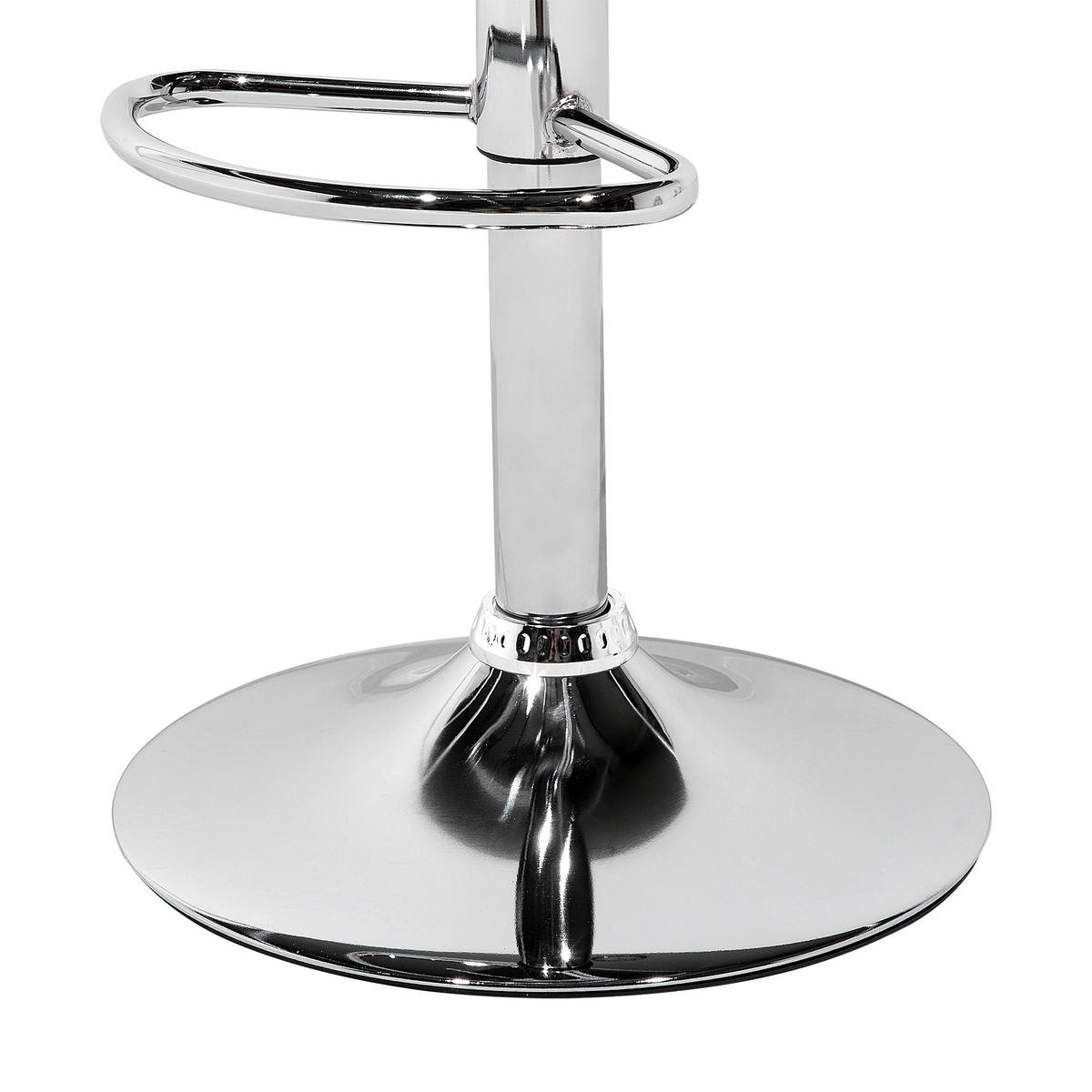 BARHOCKER 2er-Set Kunststoff Transparent Malta - Transparent, Kunststoff/Metall (38/102/38cm) - Beliani