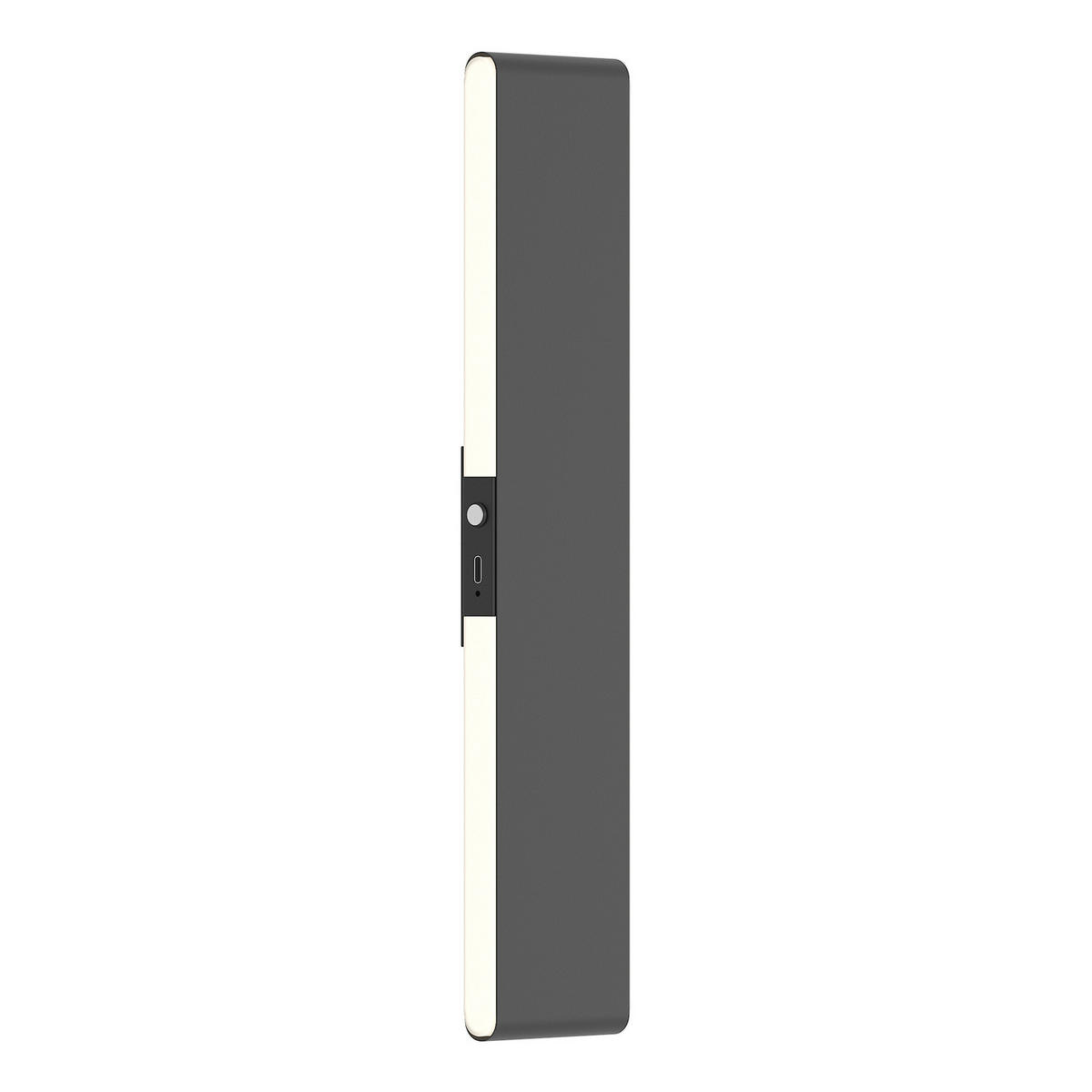 AKKU-WANDLEUCHTE inkl. Fernbedienung - Dimmbar - Aluminium - Schwarz, Metall (7/32/46cm) - home24