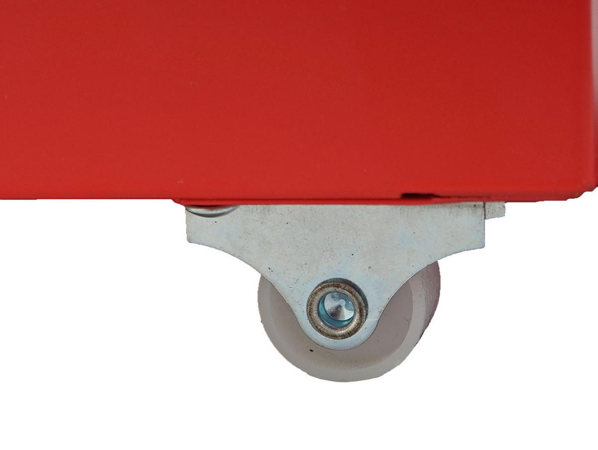 ROLLCONTAINER Housten 110x28x41cm 8 Schubladen Rot - Rot, Metall (28/110/41cm) - PROREGAL