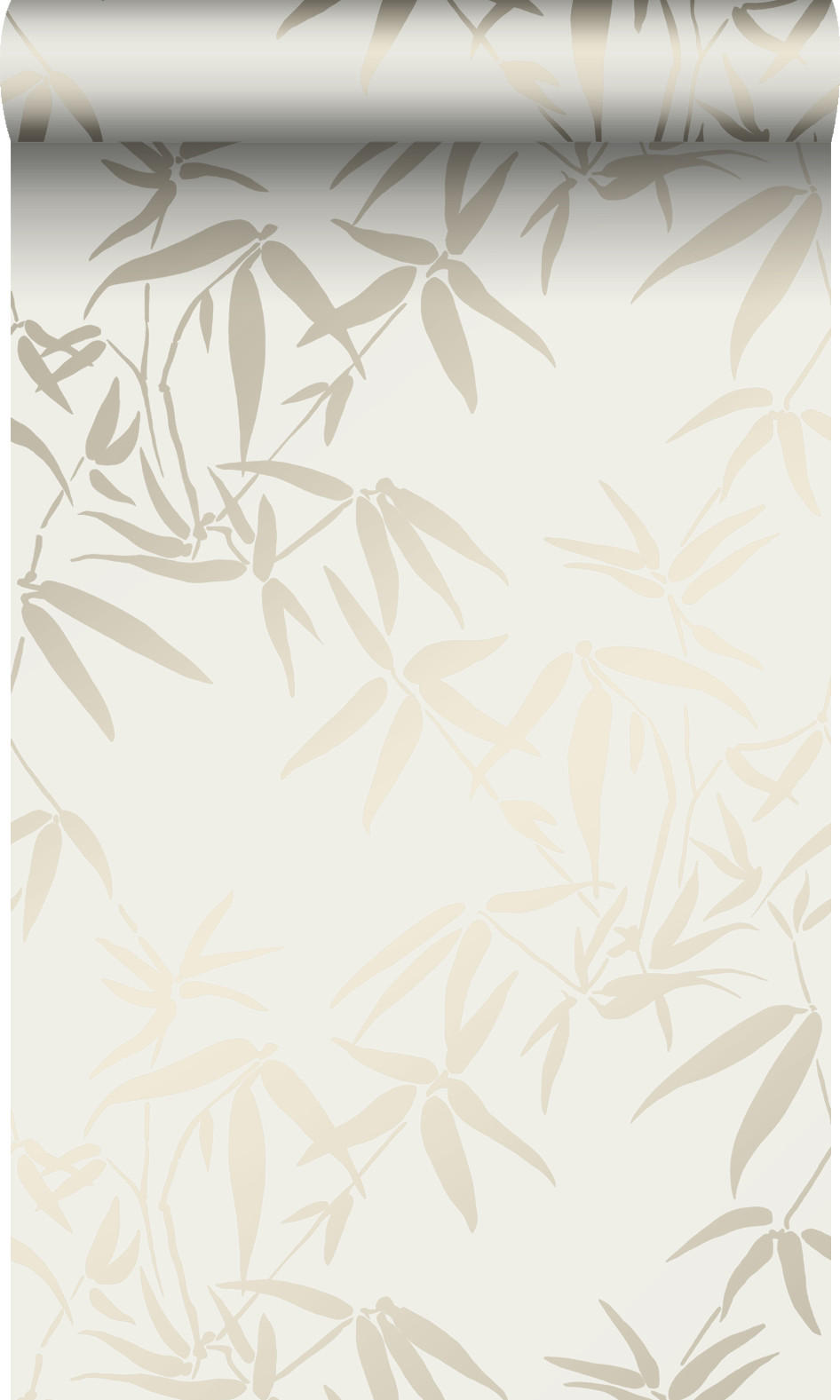 TAPETE Bambusblätter 53 cm x 10.05 m - Goldfarben, Papier (53/1000cm) - Origin Wallcoverings