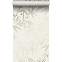 TAPETE Bambusblätter 53 cm x 10.05 m - Goldfarben, Papier (53/1000cm) - Origin Wallcoverings