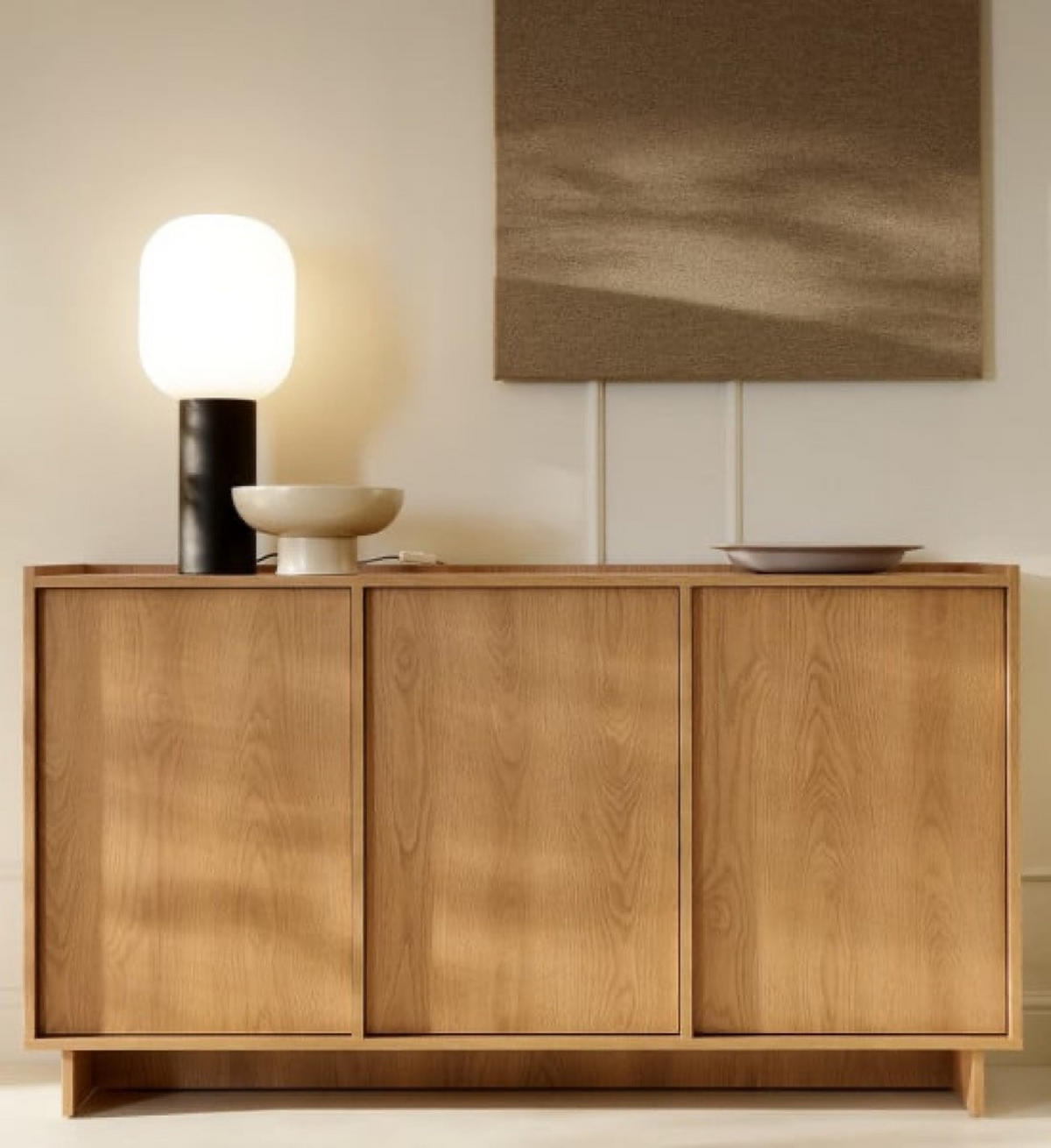 SIDEBOARD Eiche K147 - Eichefarben, Holzwerkstoff (147/82/39cm) - Sepro Meble