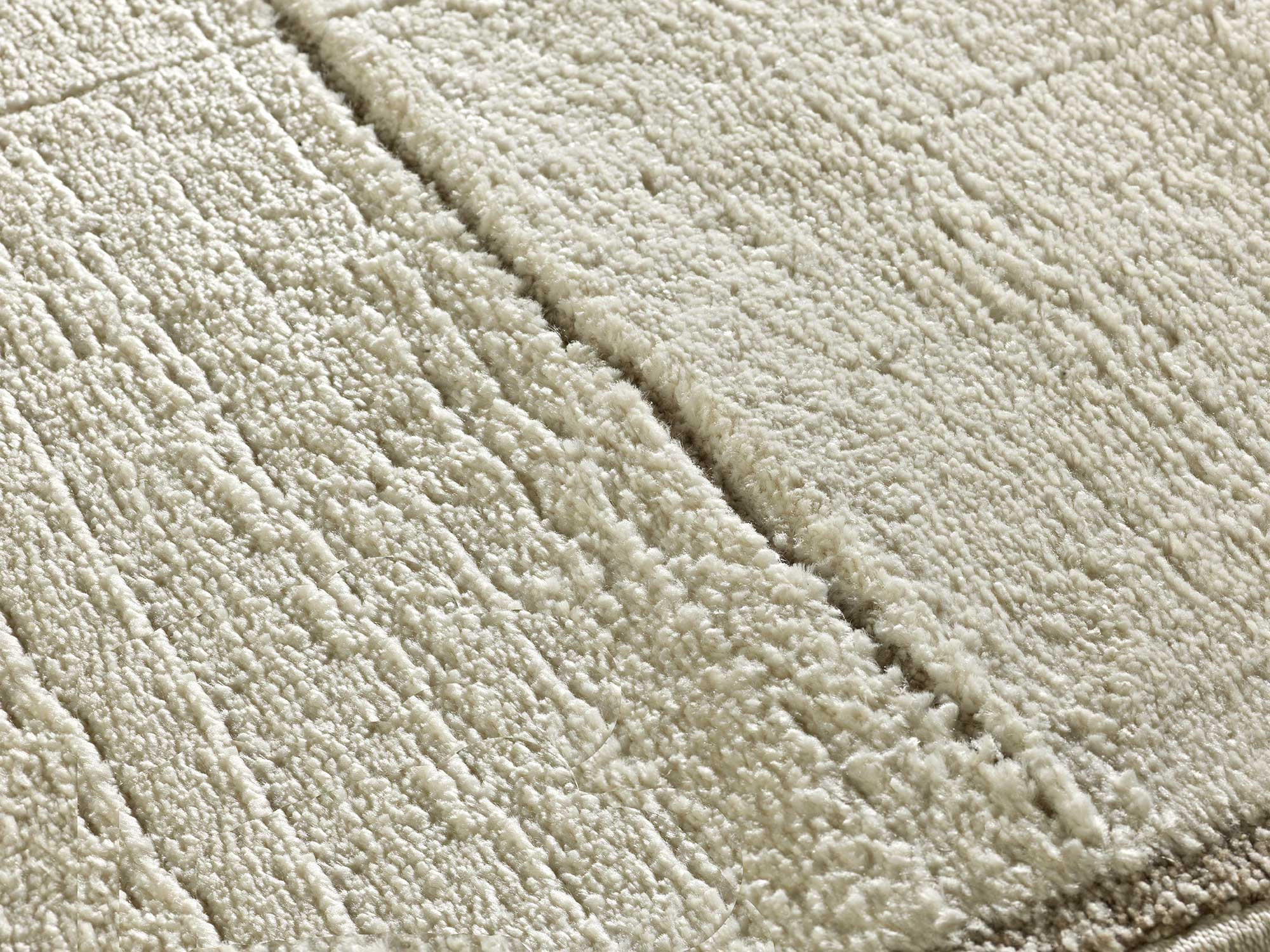 WEBTEPPICH im skandinavischen Stil Creme Candela 120/170 cm - Creme, Naturmaterialien/Textil (120/170cm) - Atticgo