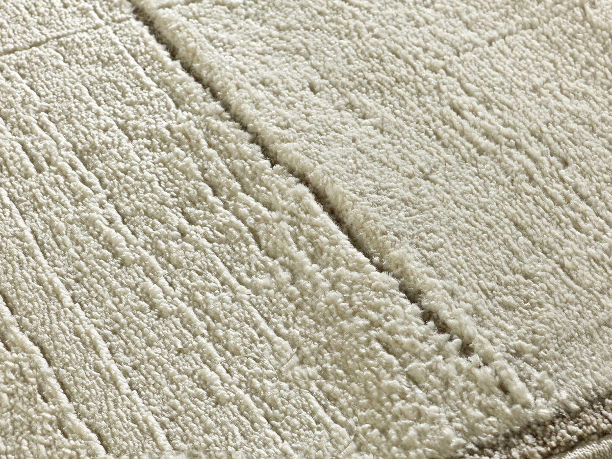 WEBTEPPICH im skandinavischen Stil Creme Candela 80/150 cm - Creme, Naturmaterialien/Textil (80/150cm) - Atticgo