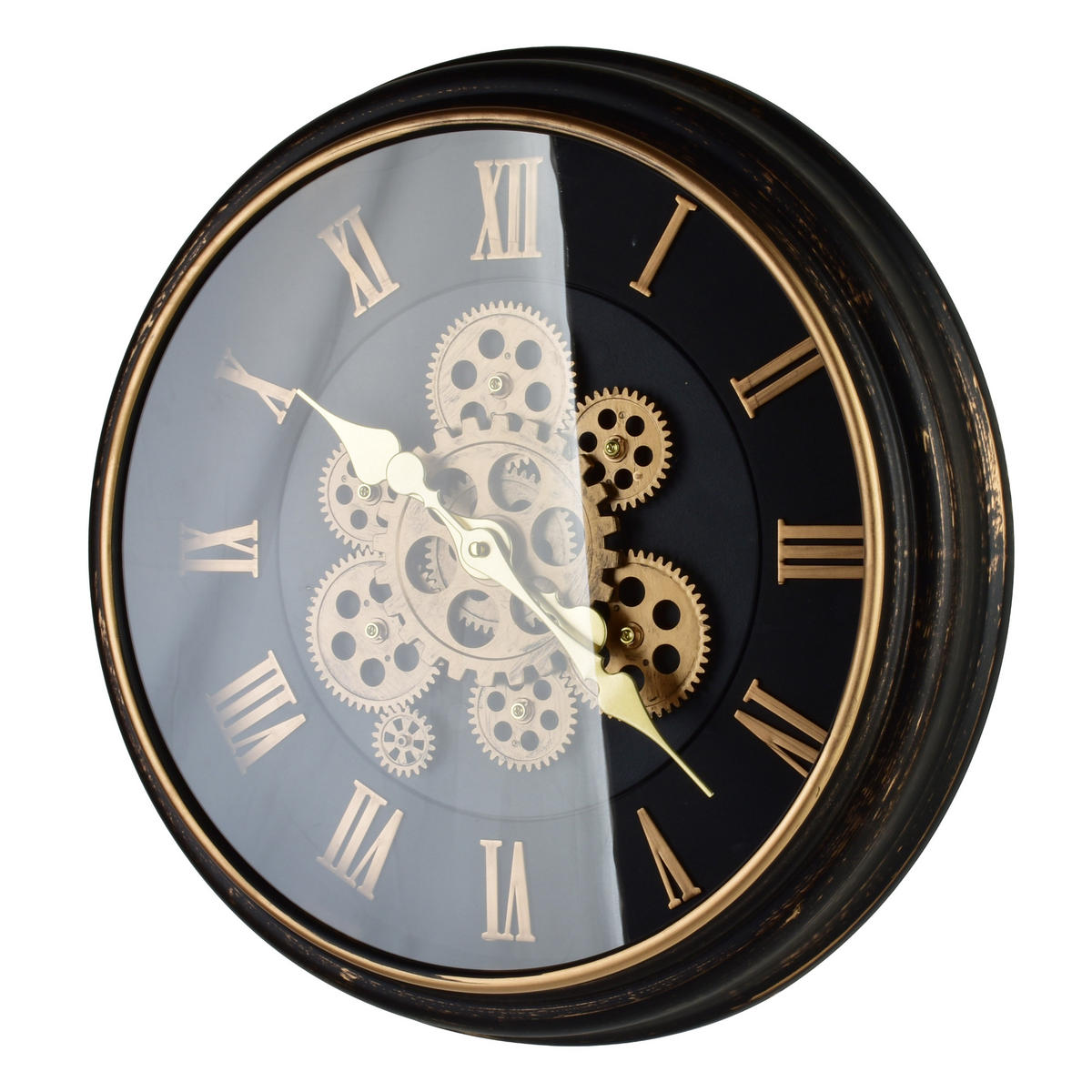 WANDUHR Ramsey schwarz 45/45/45 cm Kunststoff - Braun, Kunststoff (45/45/45cm) - Mondex