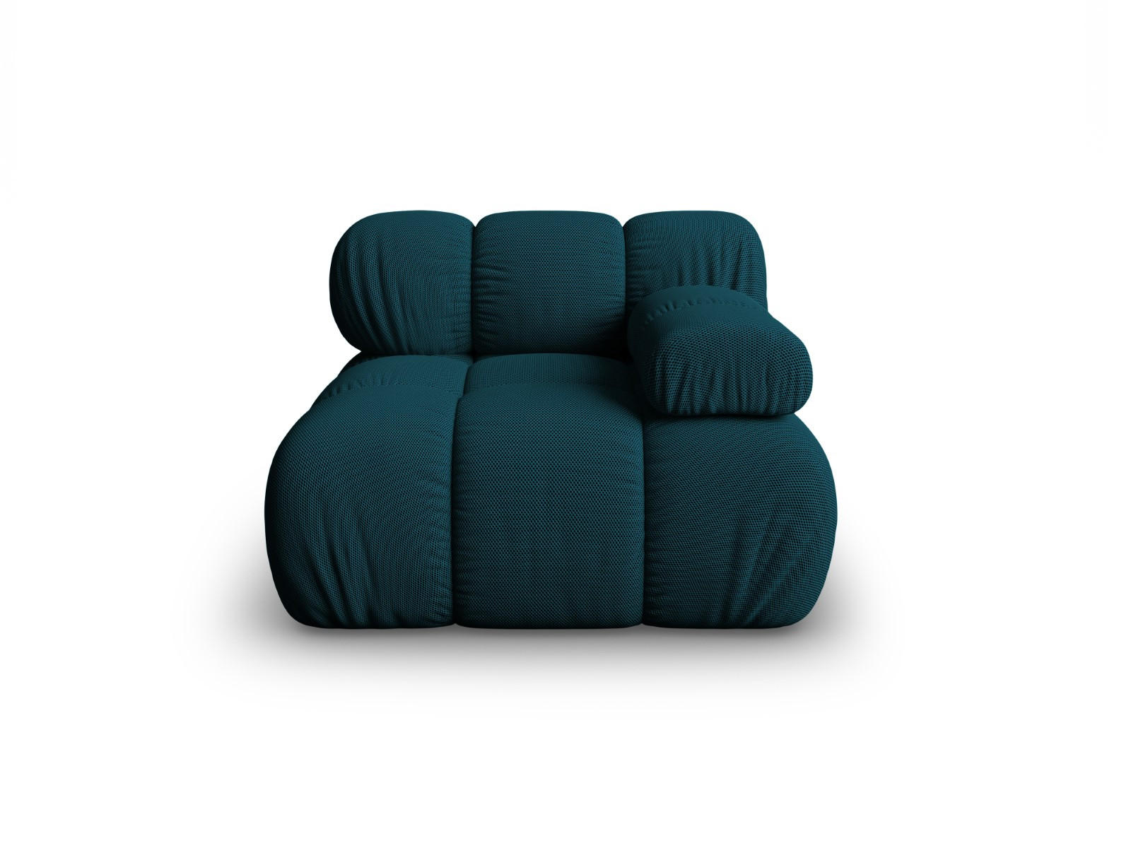 MODUL rechts Bellis aus 3D-Stoff marineblau - Blau, Textil (94/70/94cm) - Micadoni