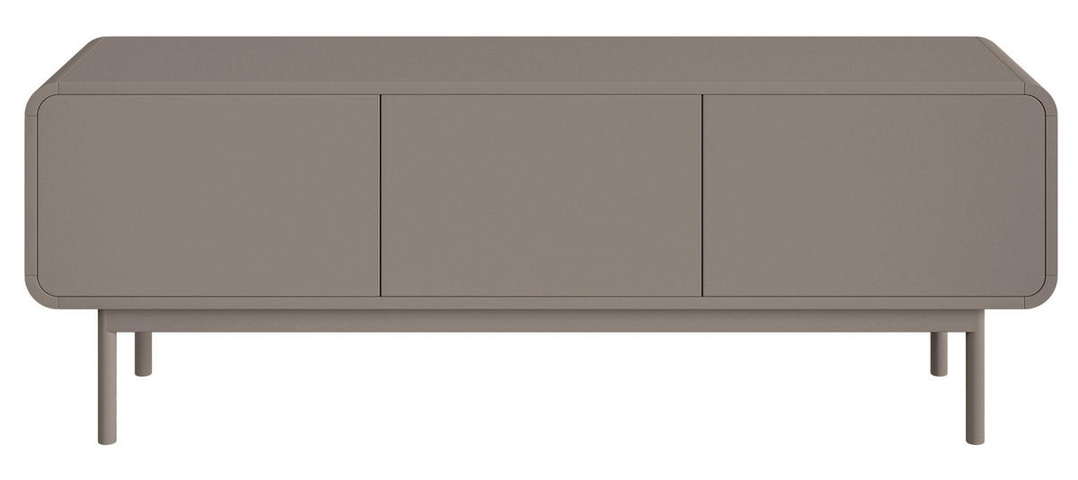 TV-LOWBOARD Oro Dunkelbeige mit 3 Schubladen 154 cm - Beige, Holz/Holzwerkstoff (154/53.4/40cm) - Selsey