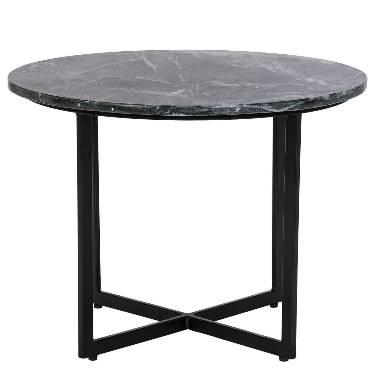 COUCHTISCH - Marmor Schwarz - Schwarz, Naturmaterialien (60/60/45cm) - home24