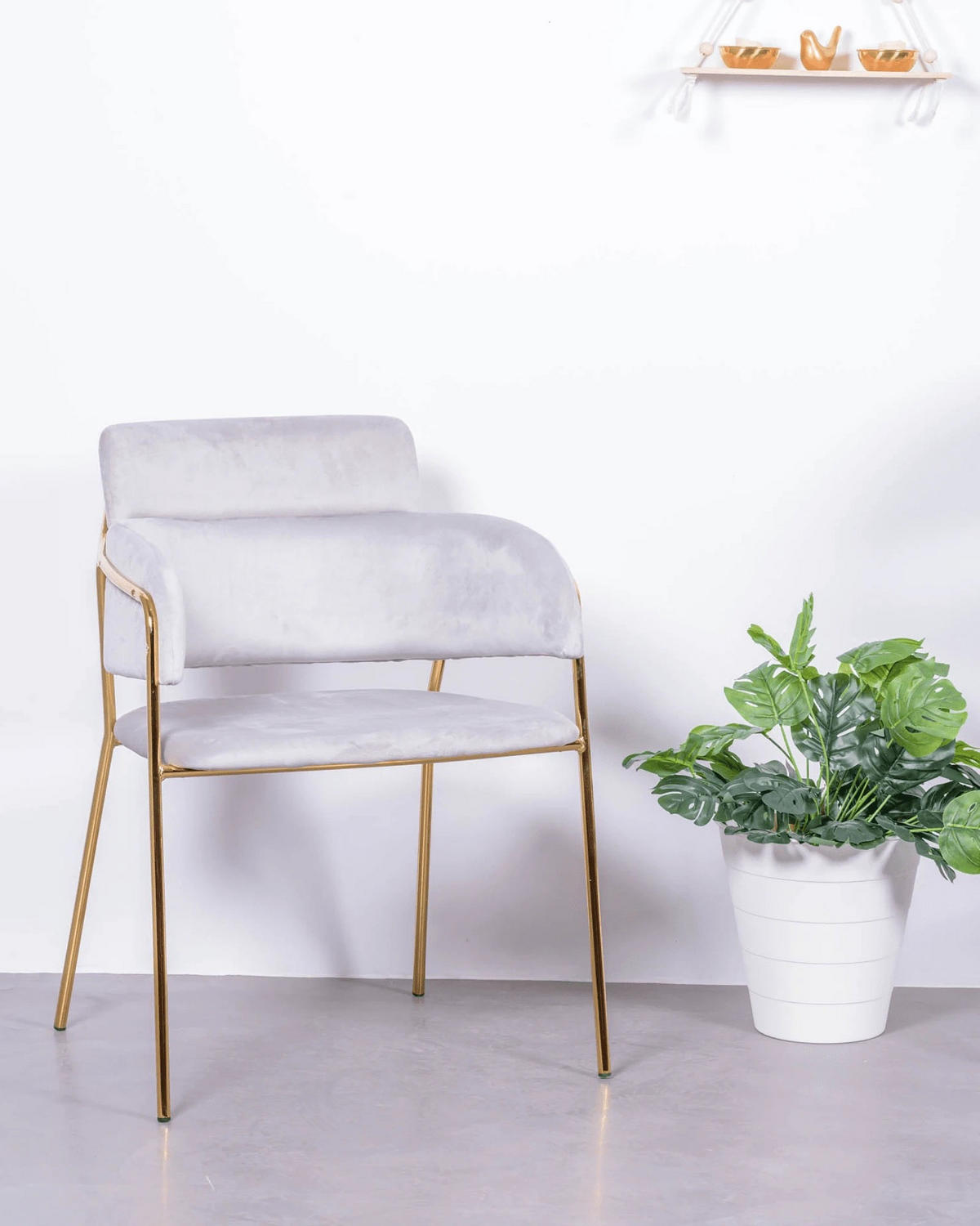 STÜHL-SET 2 Stück Samt Grau - Grau, Textil (60/78/52cm) - Nest Dream