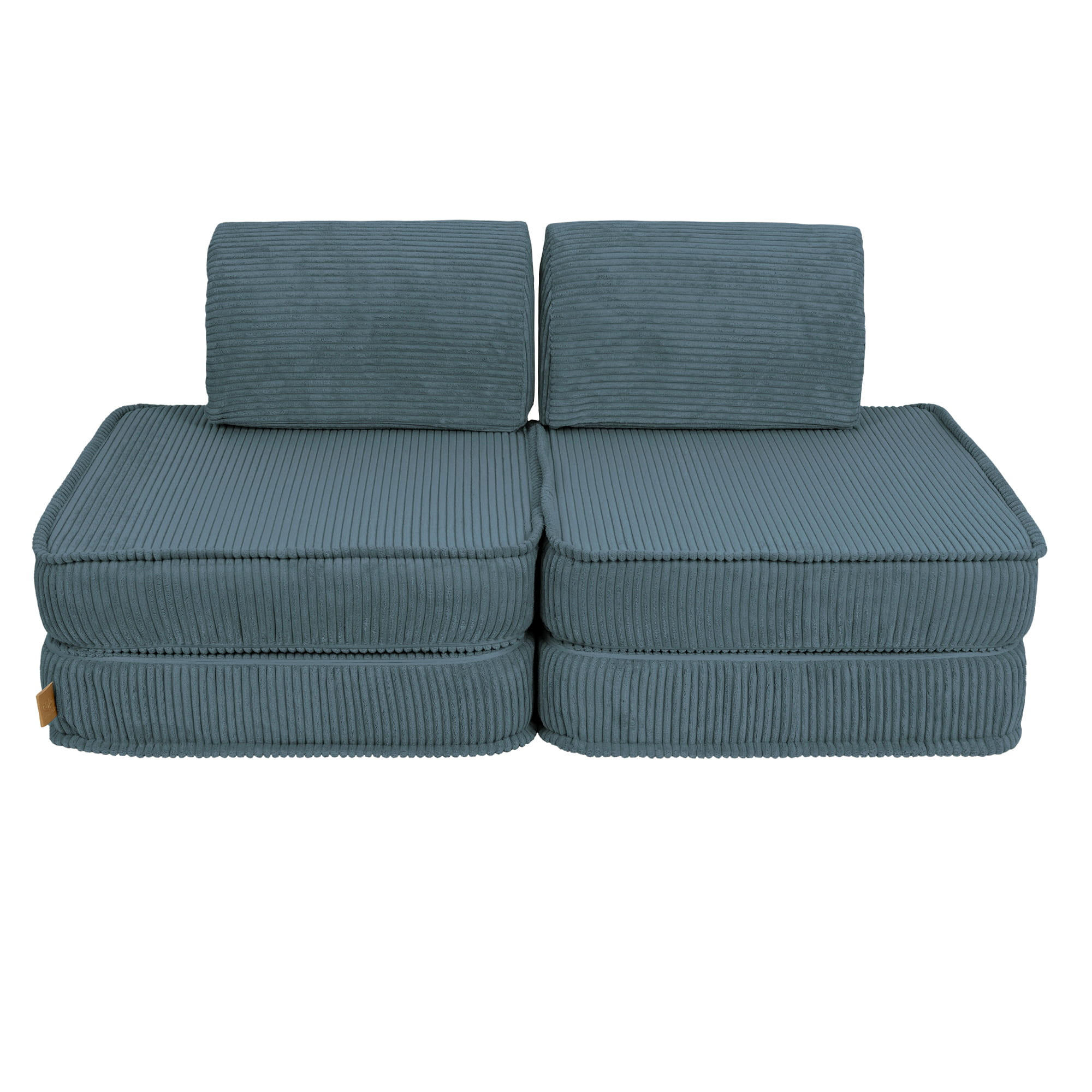 KINDERSOFA, Aesthetic, Pocket Basic, Türkis - Türkis, Textil (120/25/60cm) - MeowBaby