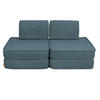 KINDERSOFA, Aesthetic, Pocket Basic, Türkis - Türkis, Textil (120/25/60cm) - MeowBaby