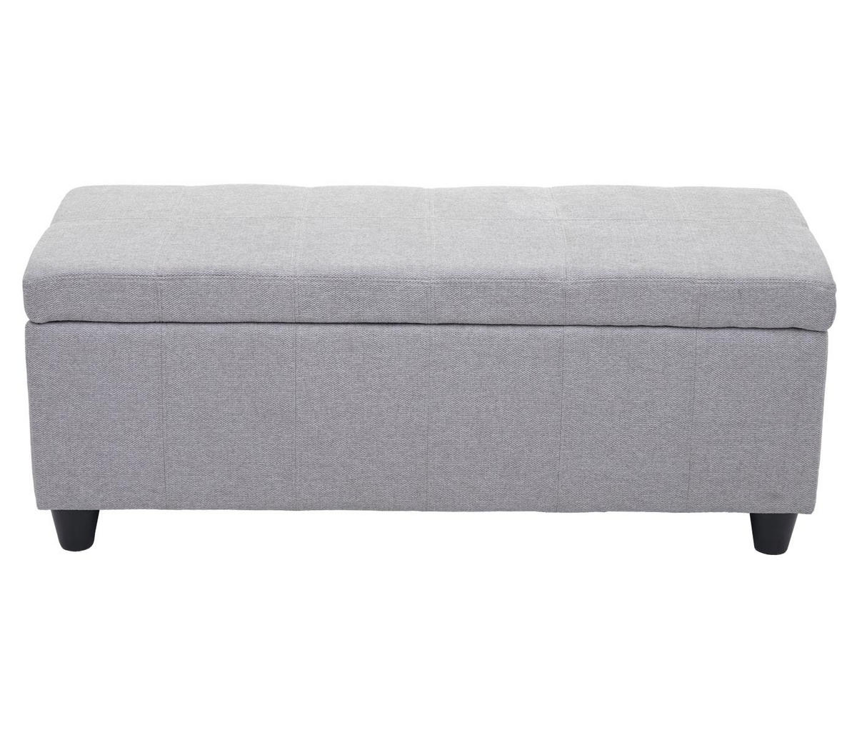 AUFBEWAHRUNGS-TRUHE Lars 45x114x45cm Stoff/Textil Hellgrau - Hellgrau, Textil (114/45/45cm) - BERLINLODGE