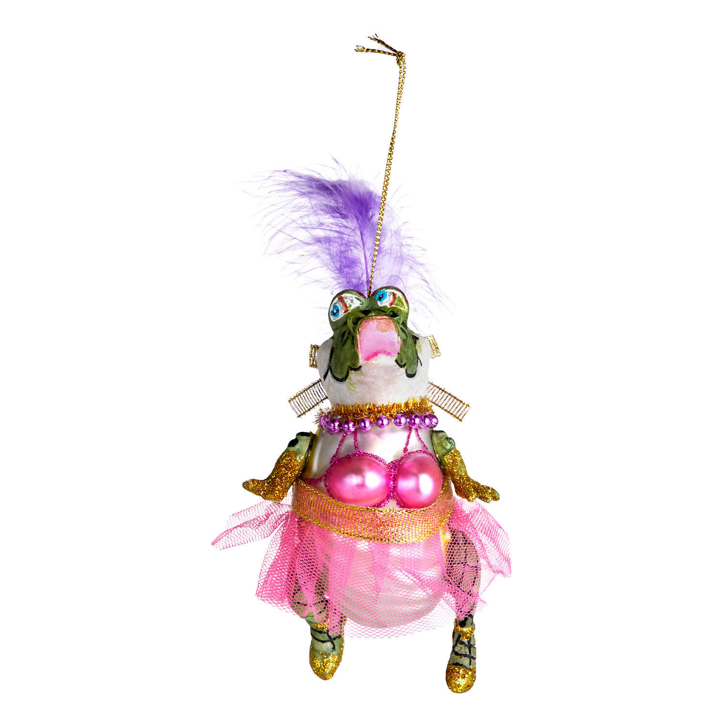 BAUMANHÄNGER Hang On Go-Go-Girl Kroko - Multicolor, Glas (8/12/10cm) - Butlers